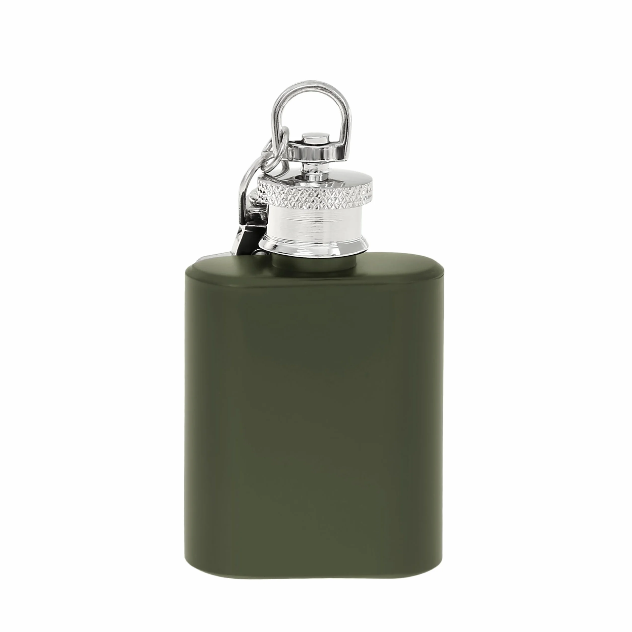 Flanacom Mini Piersiówka 30ml Brelok ze Stali Nierdzewnej – Camping, Outdoor, Prezenty Mężczyzn