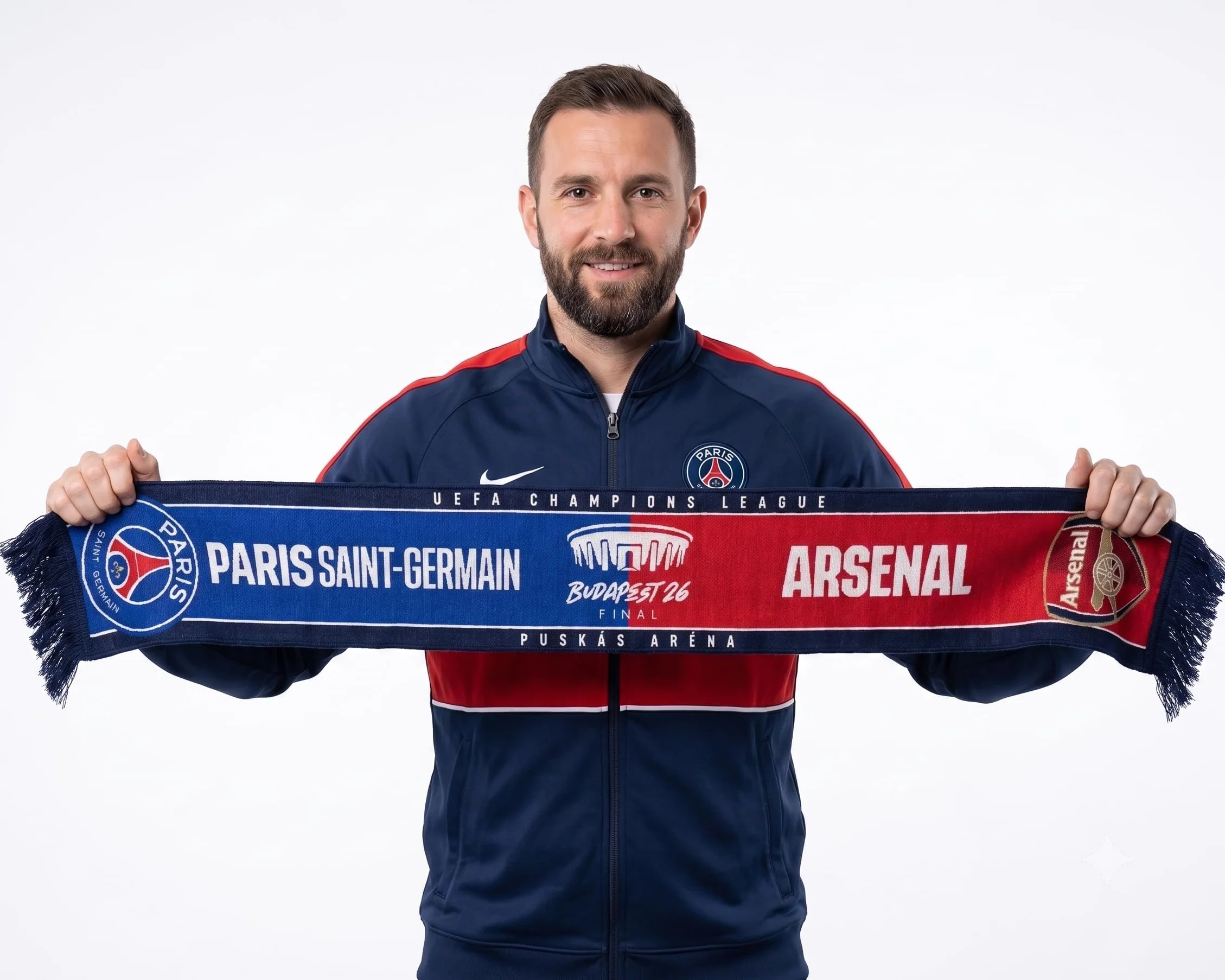 Champions League Szalik finałowy 2026 - oficjalna kolekcja - PARIS Saint-GerMAIN PSG vs ARSENAL