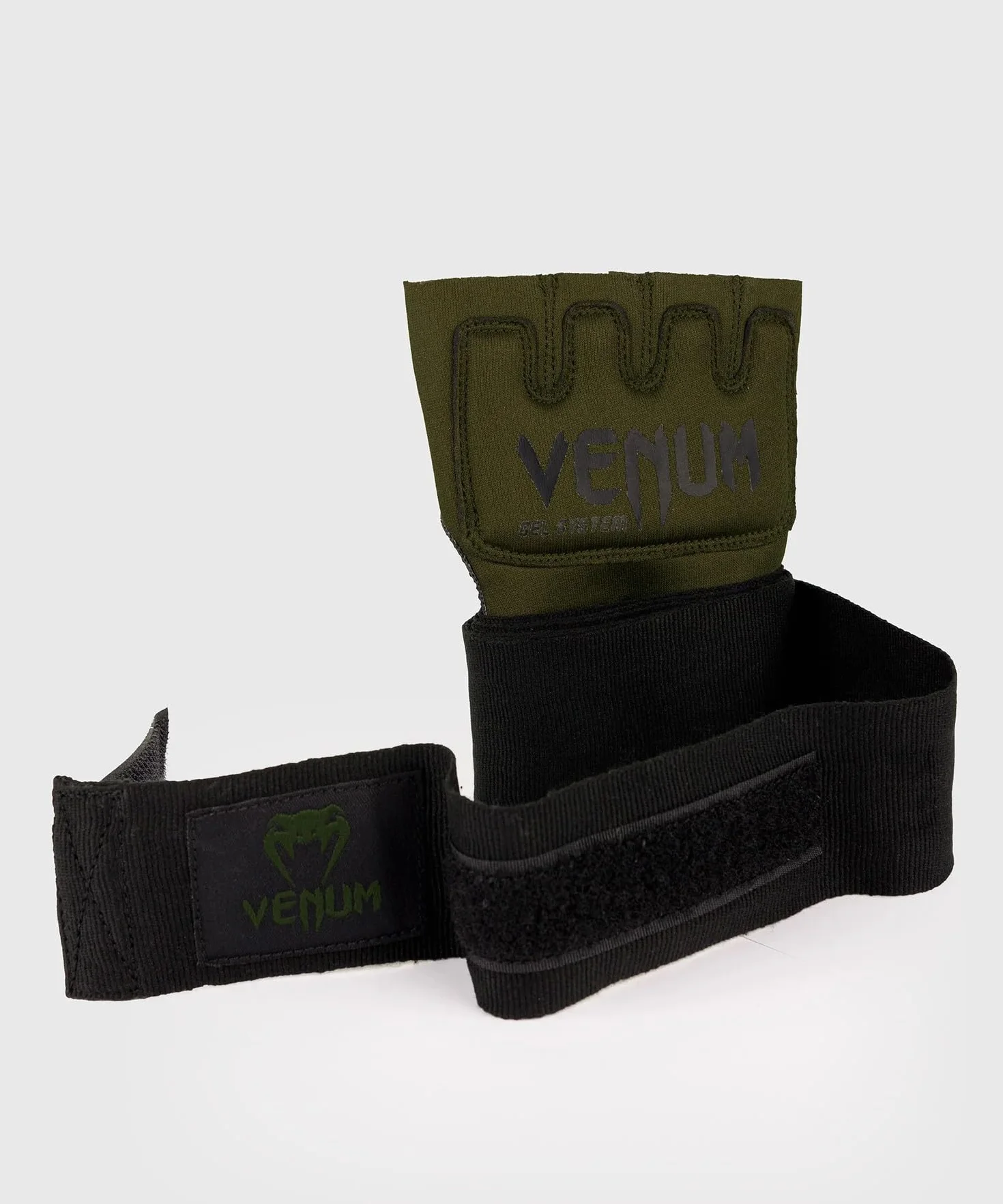 Venum Kontact Rękawice żelowe bandaże mieszane, khaki/czarne, M