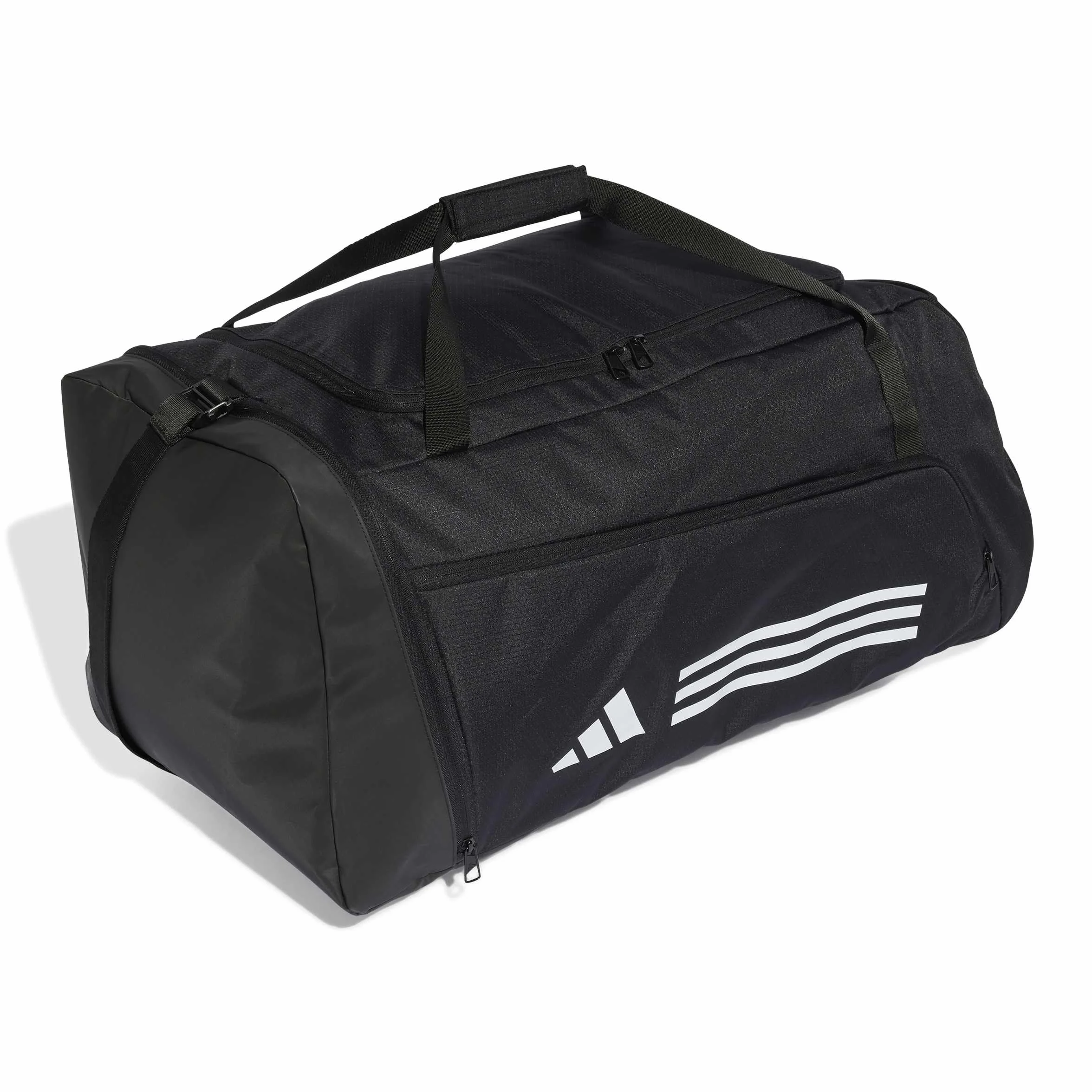 adidas Uniseks Essentials 3-Stripes Duffel Bag, black/white, L