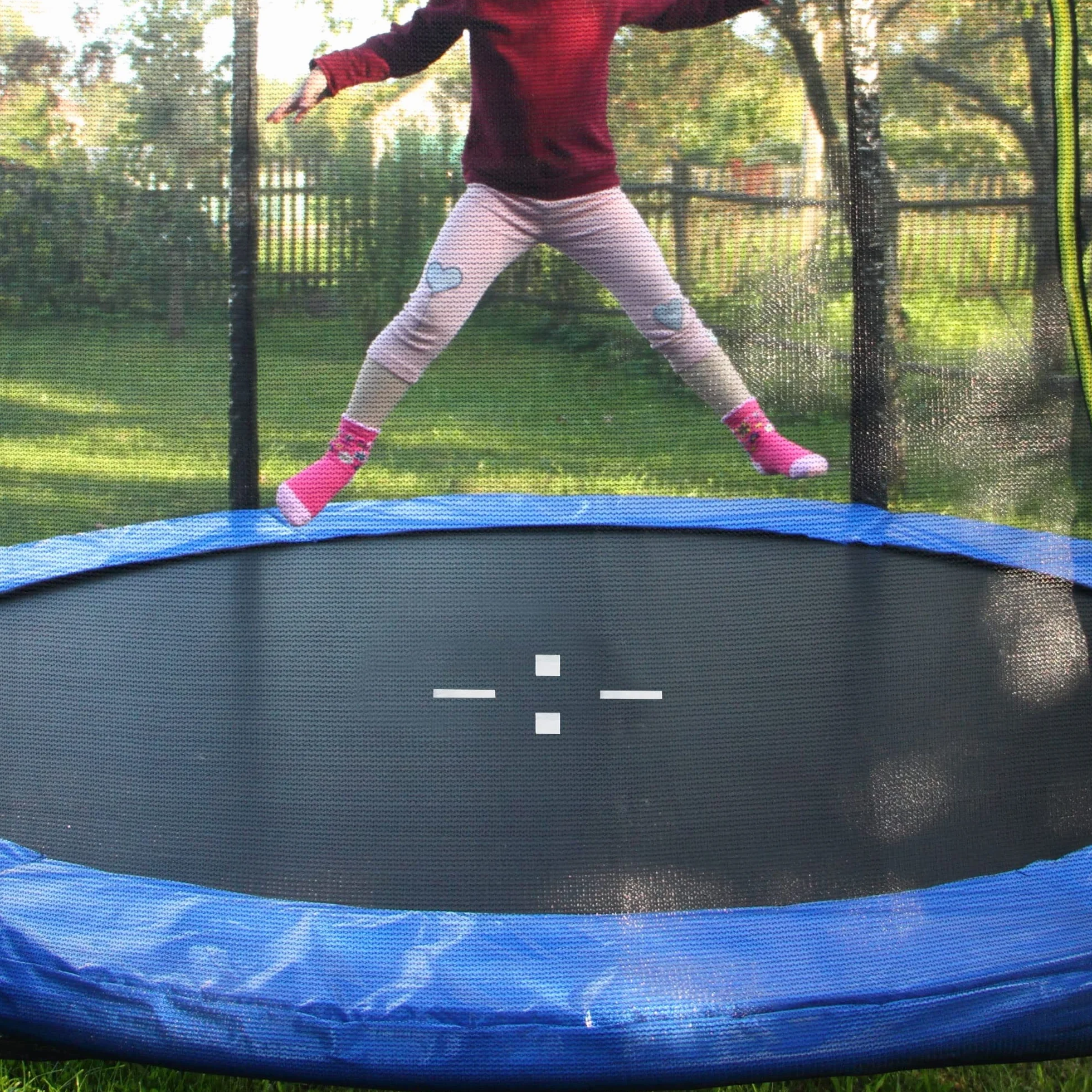 SPRINGOS mata do skakania z 72 metalowymi oczkami Ø mata: 318 cm do trampoliny o średnicy 366 cm (12 stóp), akcesoria do trampoliny