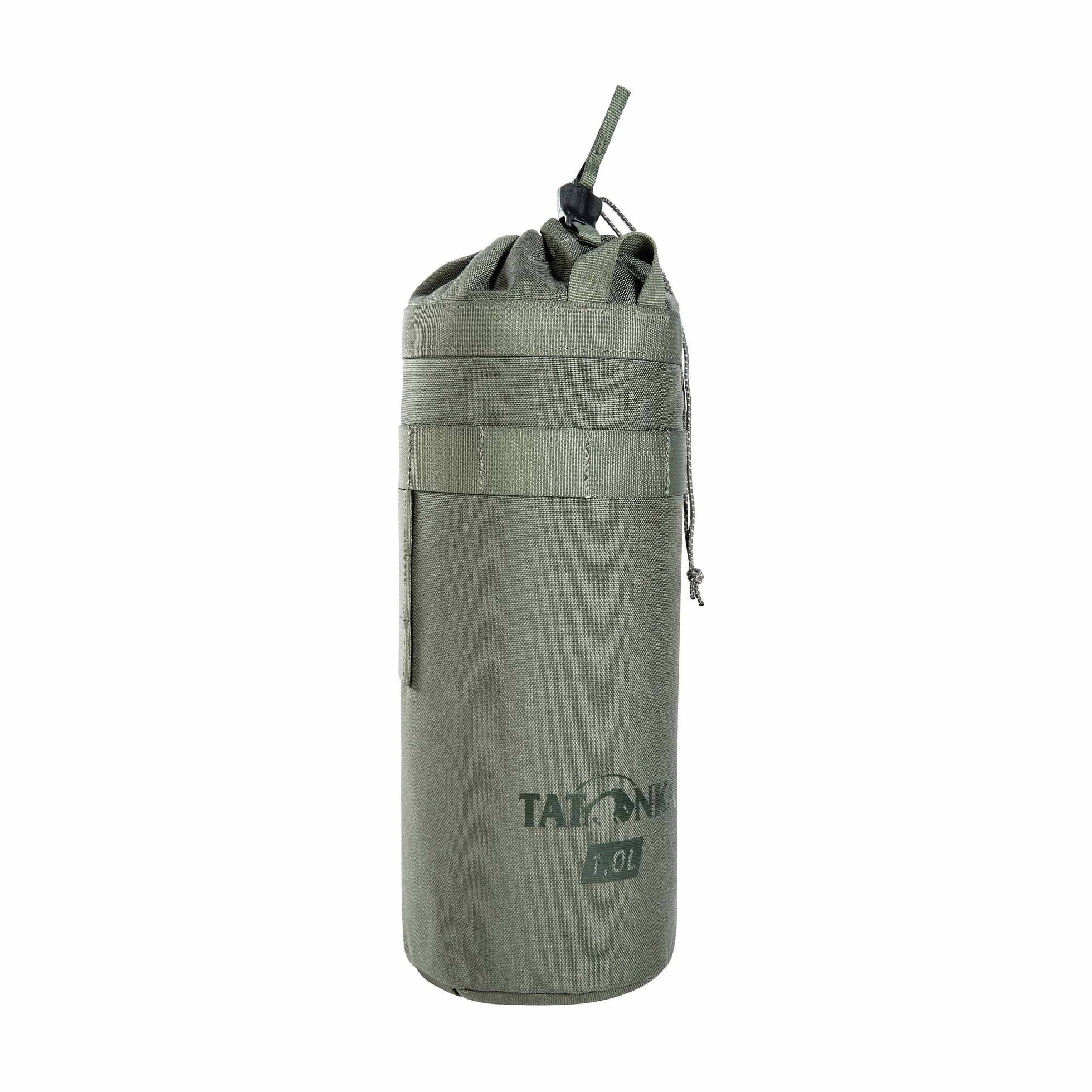 Tatonka Thermo Bottle Cover 1 l BC – pokrowiec izolacyjny na butelki na napoje o pojemności 1 litra – ze szlufkami do mocowania na plecaku (kompatybilny z OLLE), Stone Grey Olive