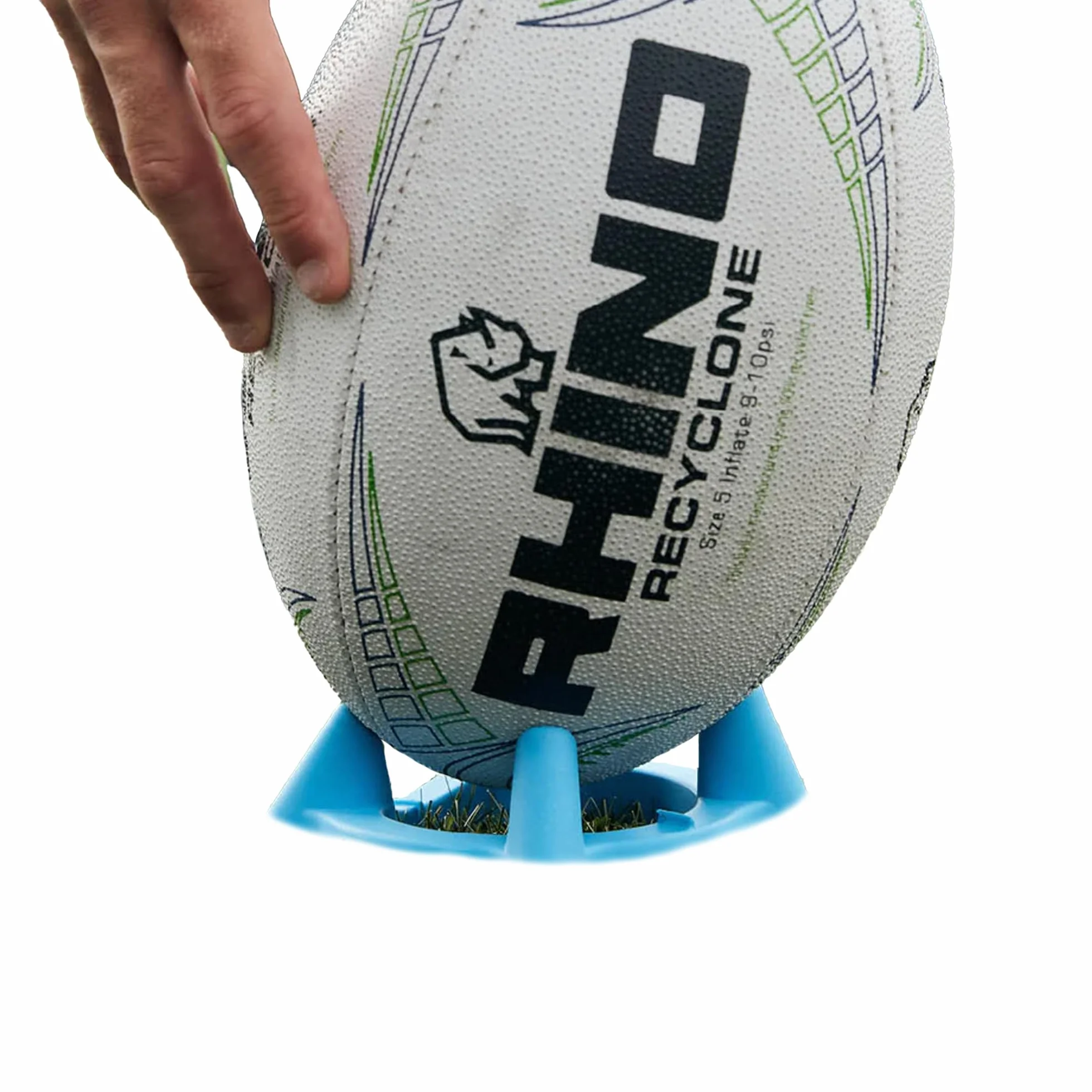 Recyclone piłka do rugby biała rozmiar 5