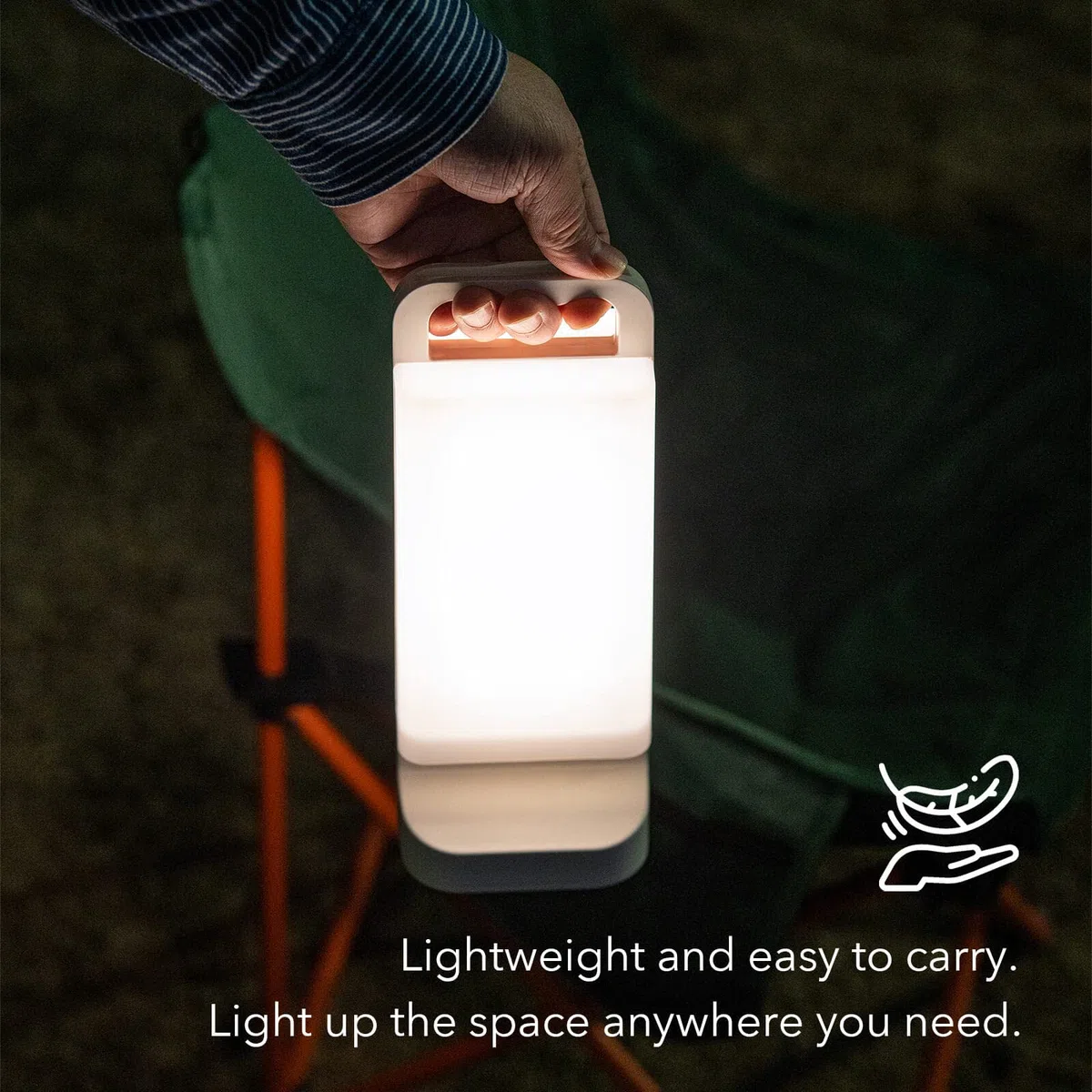 Lepwings Lampa kempingowa LED, lampa kempingowa, możliwość ściemniania, dotykowa, 4400 mAh, awaryjna bateria elektryczna, wodoszczelność IPX4, na kemping, przygodę, wędkowanie, wyposażenie awaryjne
