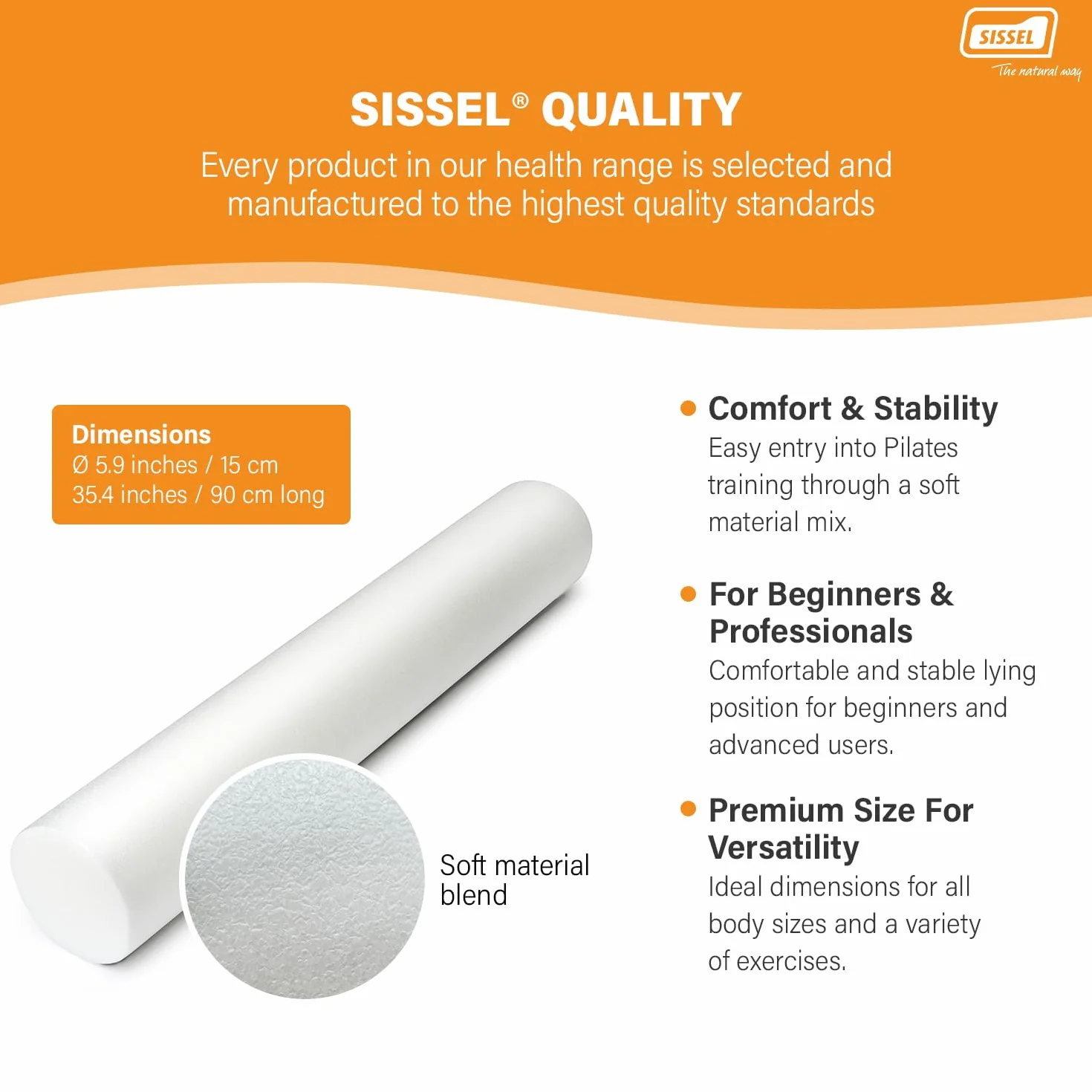 Sissel® Wałek do pilatesu