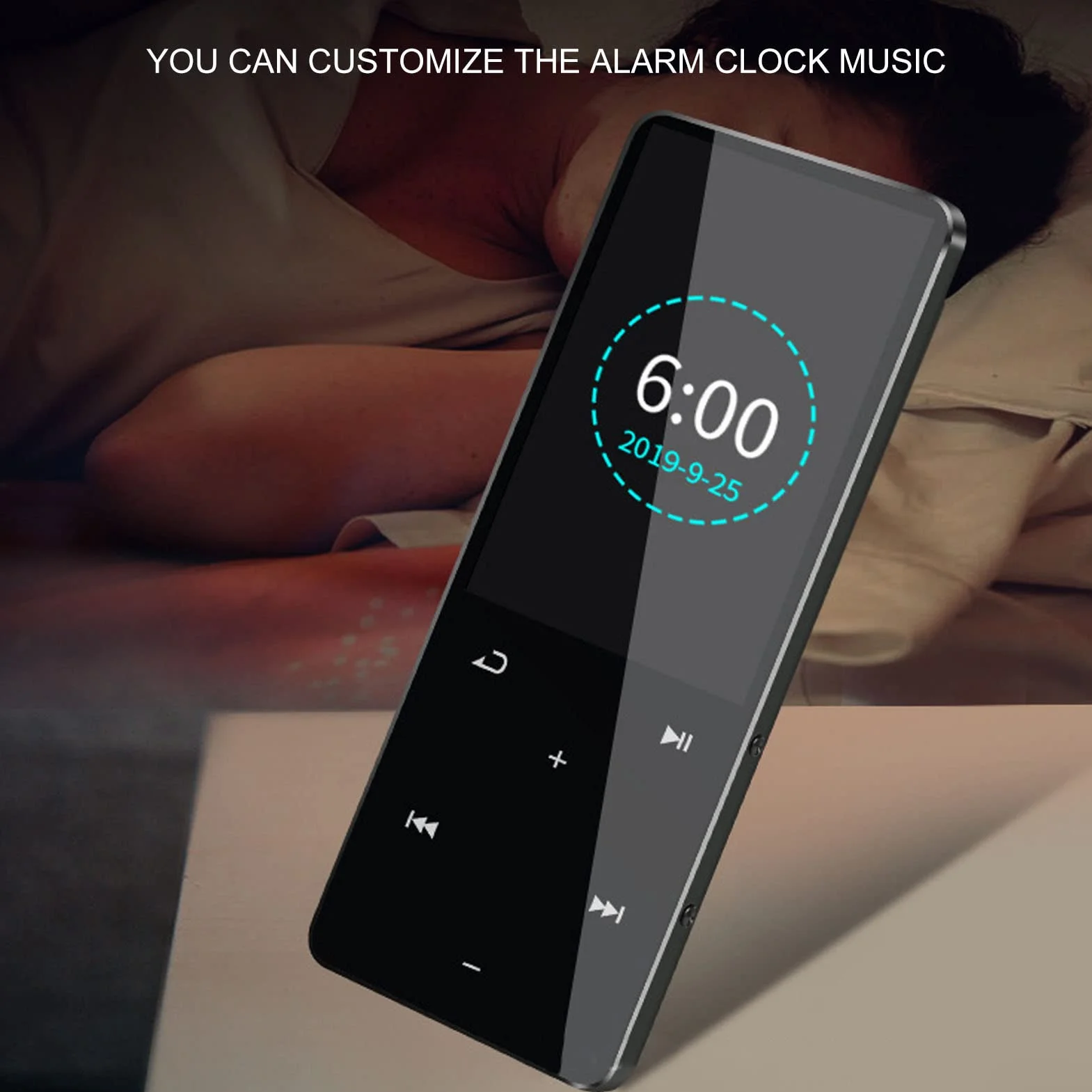Odtwarzacz MP3 Bluetooth 5.0 Dotykowy Ekran MP4, 30h Muzyki, Bezstratny Dźwięk HiFi Przenośny
