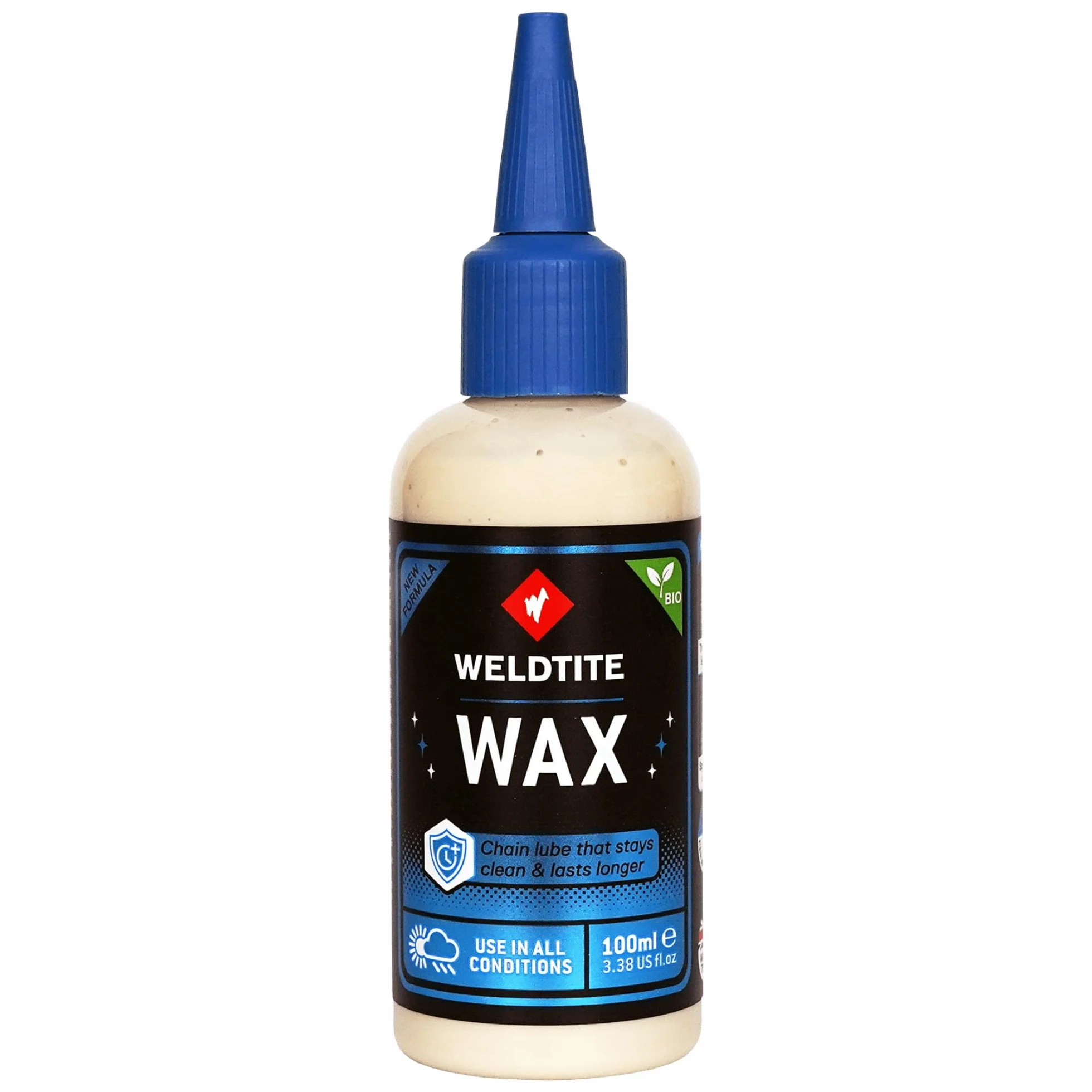 WELDTITE Dry Wax Smar do łańcucha rowerowego, na suchą pogodę, trwały i łatwy w pielęgnacji, 100 ml