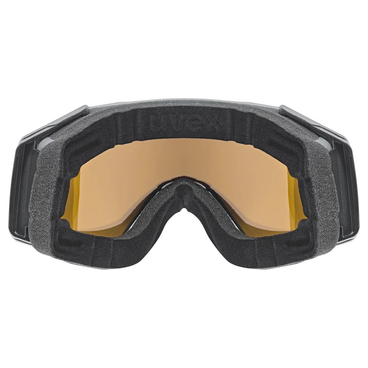 uvex gravity FM, Gogle narciarskie unisex-dorosły, rhino matt/ice-orange, one size