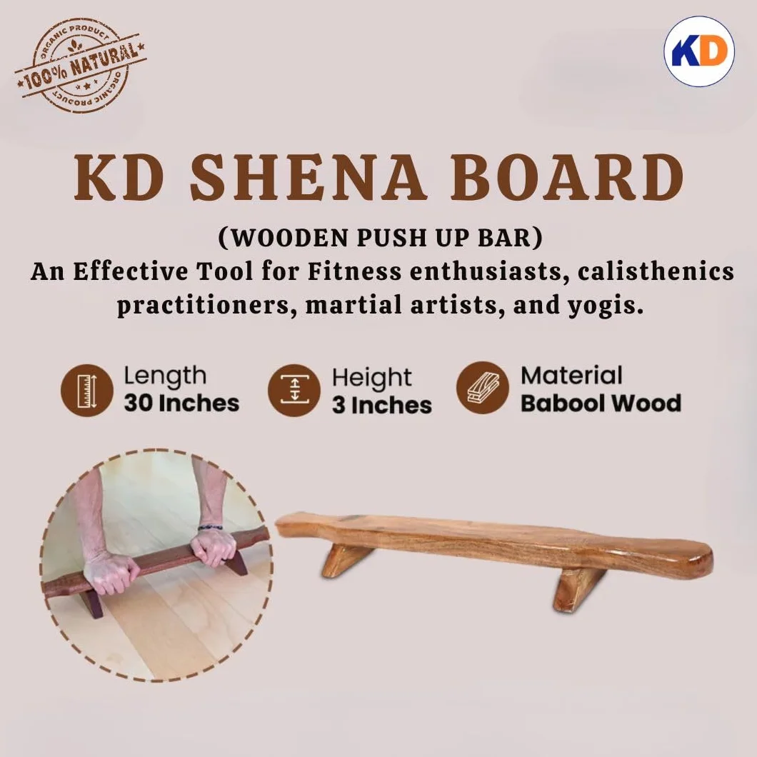 KD Willmax SHENA PUSH UP BAR FITNESS INDIAN CLUB MEEL KARLA KATAI FITNESS TRWAŁY DREWNIANY SPRZĘT - 2,5 m