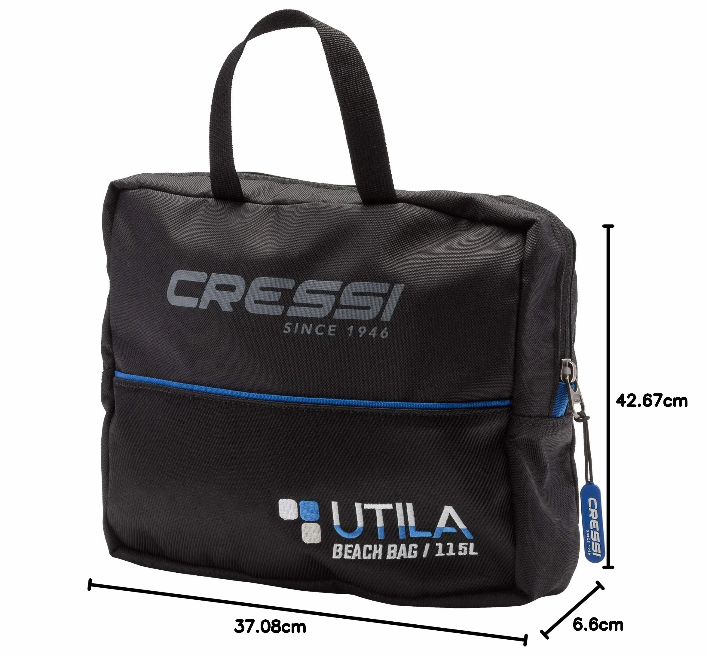 Cressi Unisex-Adult Utila Bag Duża Torba/Plecaki Do Nurkowania,Czarny,85 Lt,Ub937000