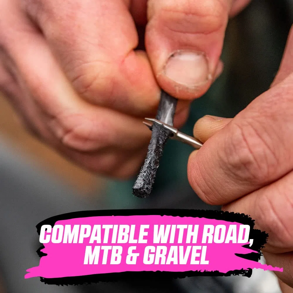 Muc-Off Puncture Plugs Refill Pack – Uzupełniający Zestaw Naprawczy do Opon Bezdętkowych – Pakiet Zawiera Wkłady Naprawcze do Opon – 10 Pasków Naprawczych do Użytku z Narzędziem Naprawczym