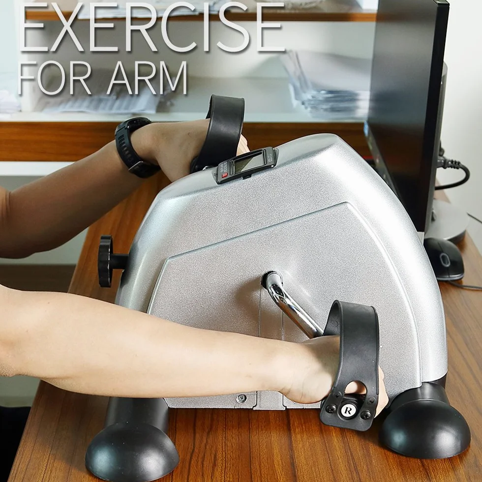 Mini rower treningowy przenośny domowy pedał ćwiczący siłownia fitness noga ramię