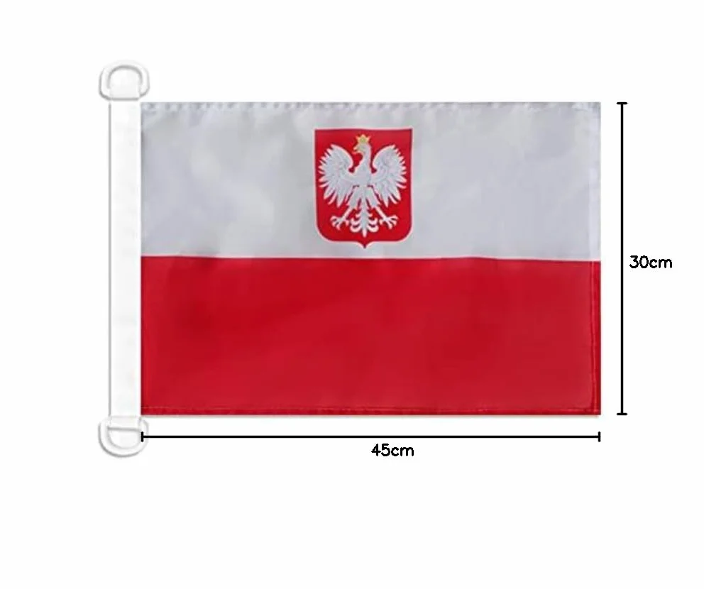 AZ FLAG Flaga żeglarska flaga cywilna Polska 45x30cm - Flaga statku Kupieckiego 30 x 45 cm