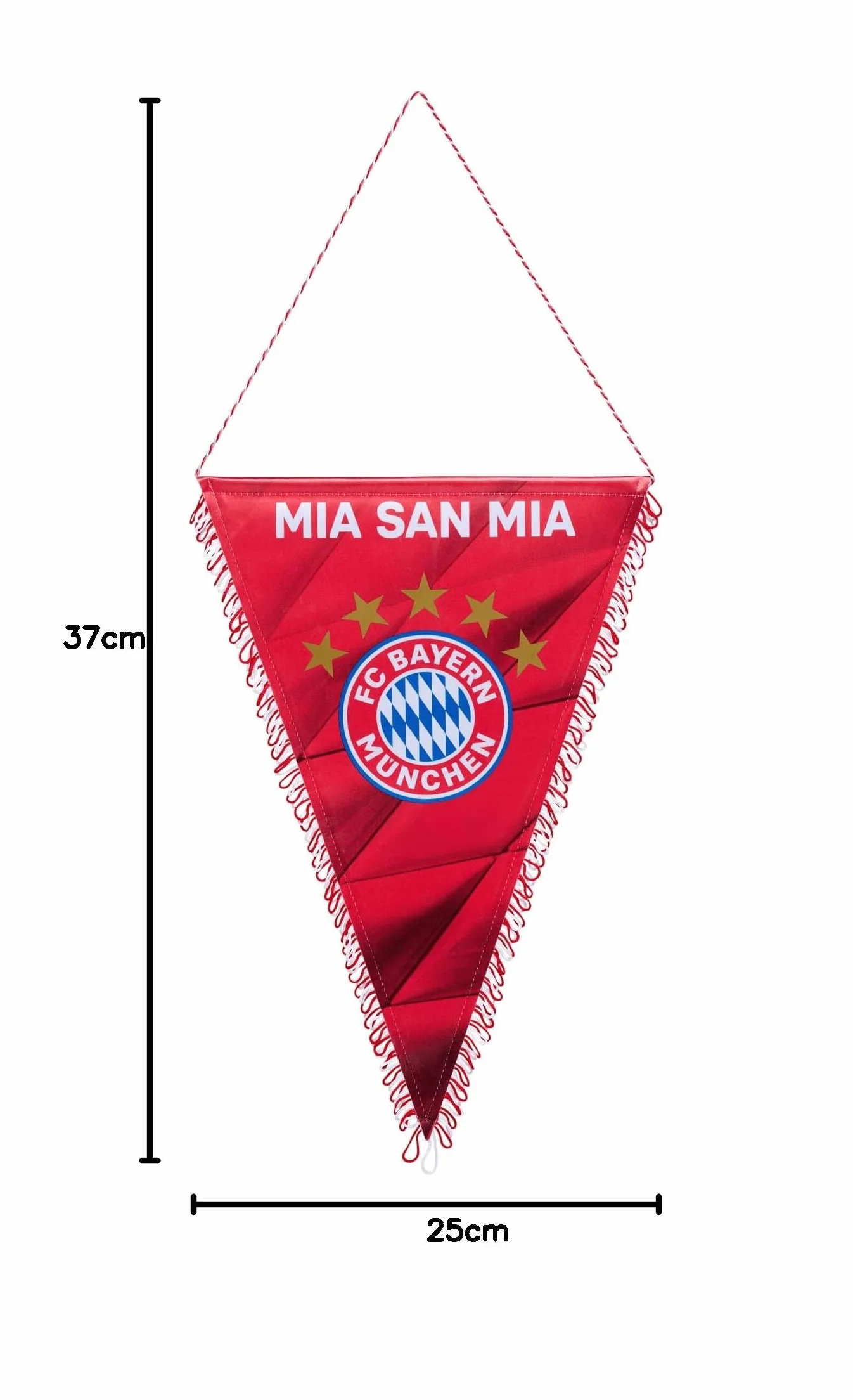 FC Bayern München Proporczyk Mia san Mia czerwony