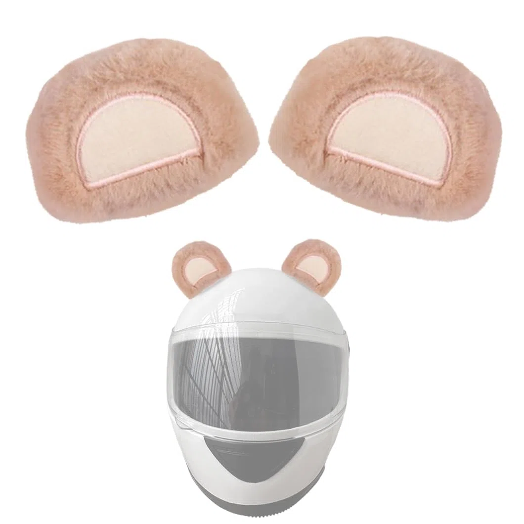 2 szt. urocze uszy niedźwiedzia kask dekoracja pluszowy kask uszy kask rogi kask akcesoria do roweru, motocykla, kask narciarski