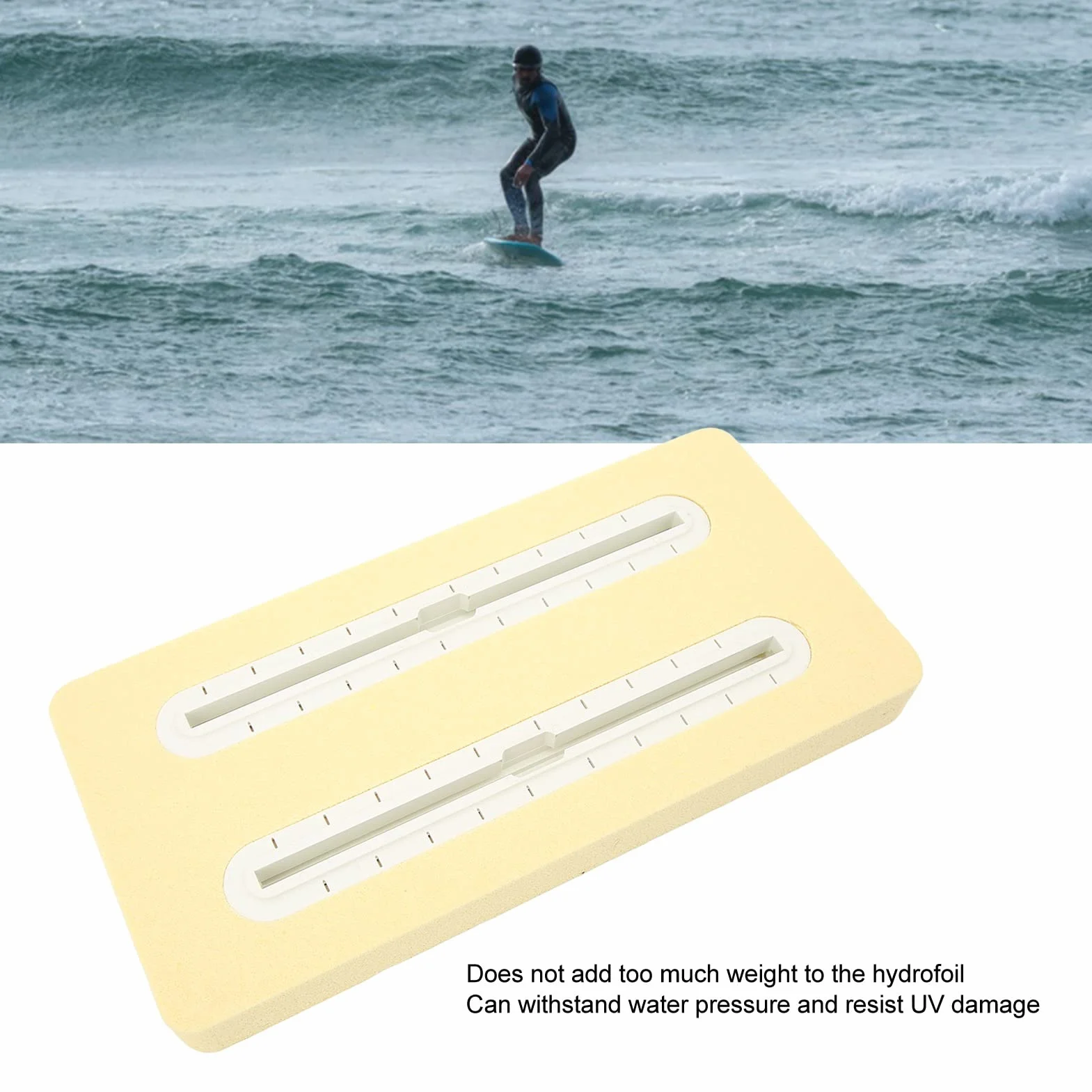 Hydrofoil Rail Box Universal Strongbox Kompatybilny z płytą do Surfowania Biały