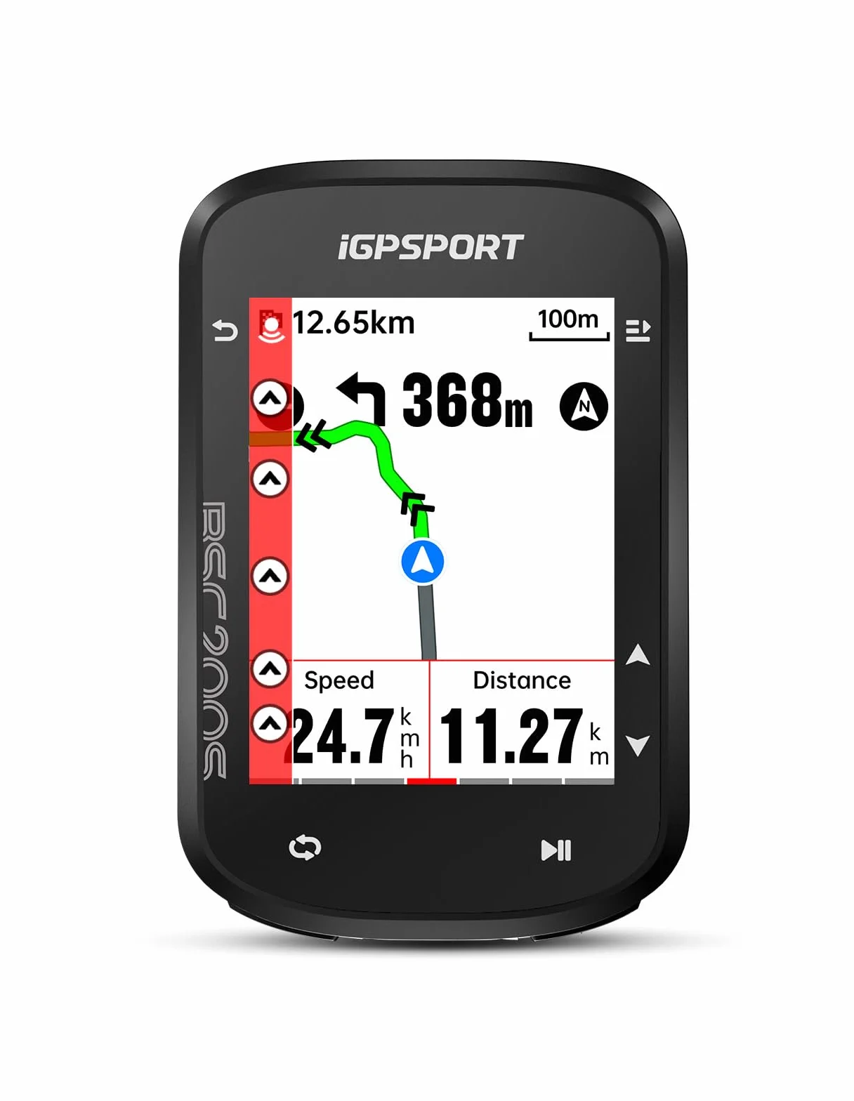 iGPSPORT BSC200S Licznik Rowerowy GPS, Kolorowy Ekran 2,4", IPX7, 100 Danych