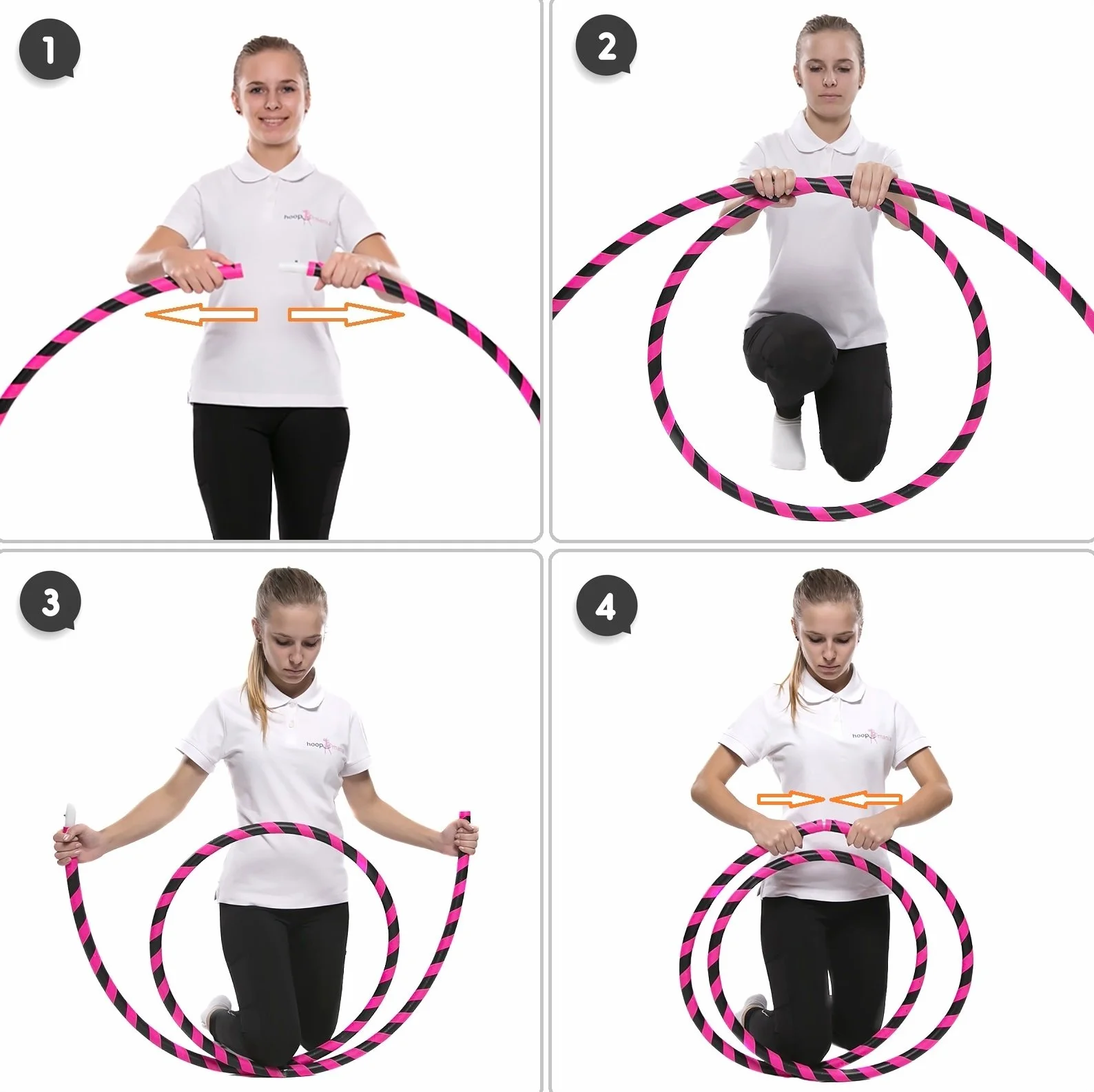 hoopomania dla początkujących hula hoop dla dorosłych Ø90/95/100/105cm