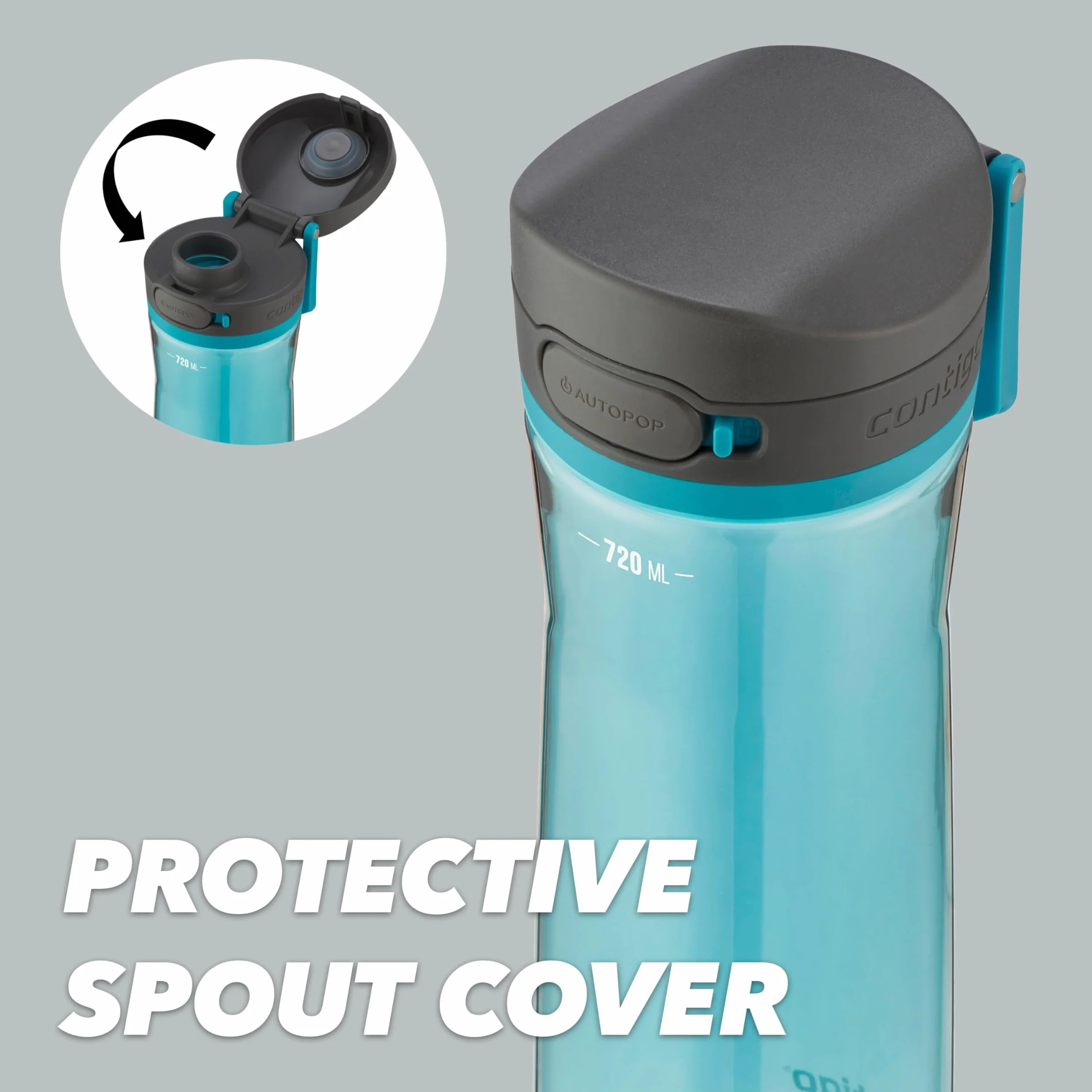Contigo Uniseks Jackson 2156439 Butelka Sportowa, Różowy, 720 ml