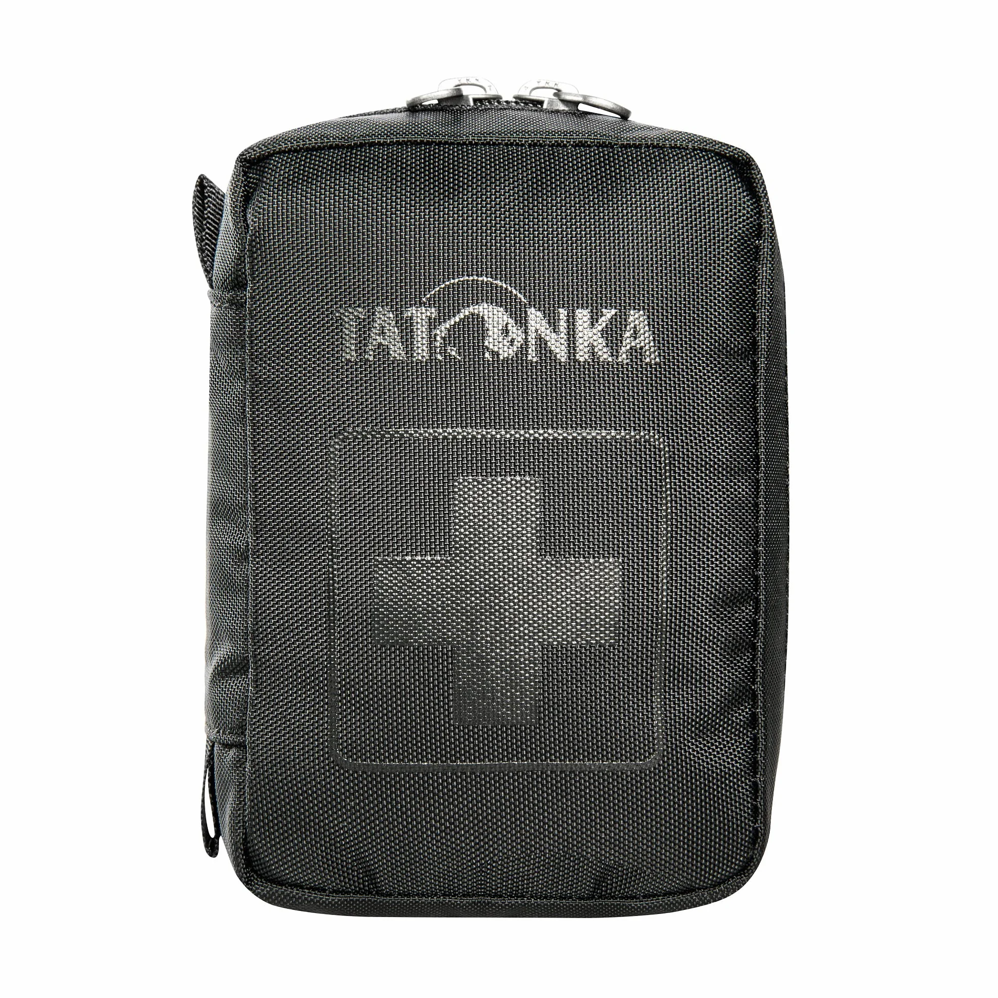 Tatonka First Aid XS - apteczka pierwszej pomocy (bez zawartości) z dzieloną komorą główną i szlufką na pasek – do samodzielnego napełniania – wymiary: 10 x 7 x 4 cm (czarna)