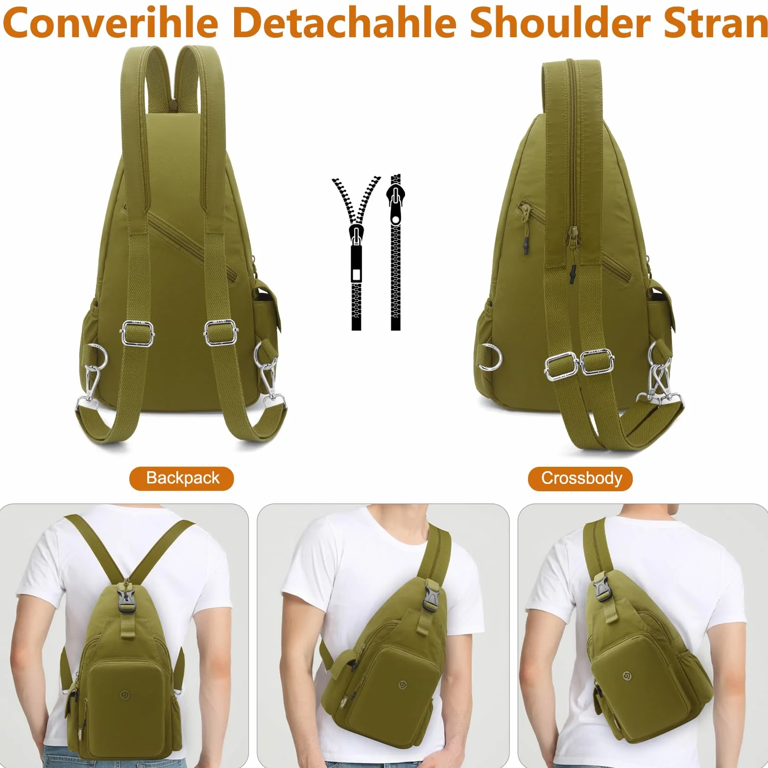 Torba na klatkę piersiową mały plecak męski torba na ramię Crossbody Sling lekka torba na klatkę piersiową antykradzieżowa nylon plecak na ramię mężczyźni kobiety na jazdę na rowerze podróż