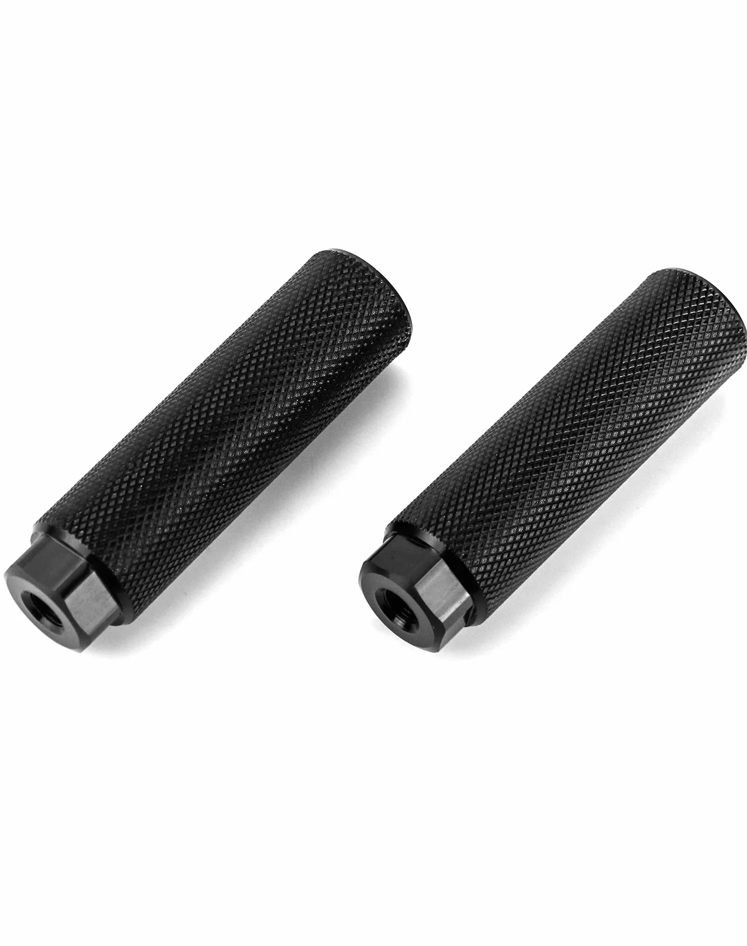 QWORK® Kołki rowerowe, kołki BMX, podnóżki rowerowe ze stopu aluminium, do BMX, roweru górskiego, roweru szosowego, kołki kaskaderskie, obciążenie 100 kg (czarny)