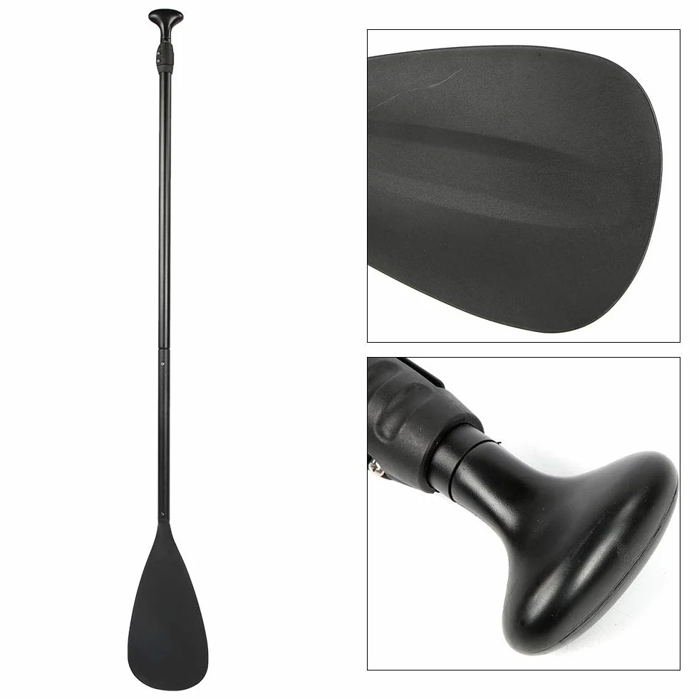 Wiosła deski do deski surfingowej Canoe, wiosło żeglarskie Aluminiowe wiosło Odpinane czarne wiosło Wiosło Stand Up Paddle Deska do surfingu Kayak