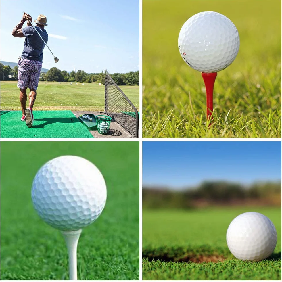 THIODOON Koszulki golfowe profesjonalne koszulki golfowe z naturalnego drewna, 100 sztuk, koszulki golfowe, wiele kolorów, rozmiar 3-1/10.2 cm, 2-3/10.2 cm lub 2-1/20.3 cm, wysokie koszulki golfowe