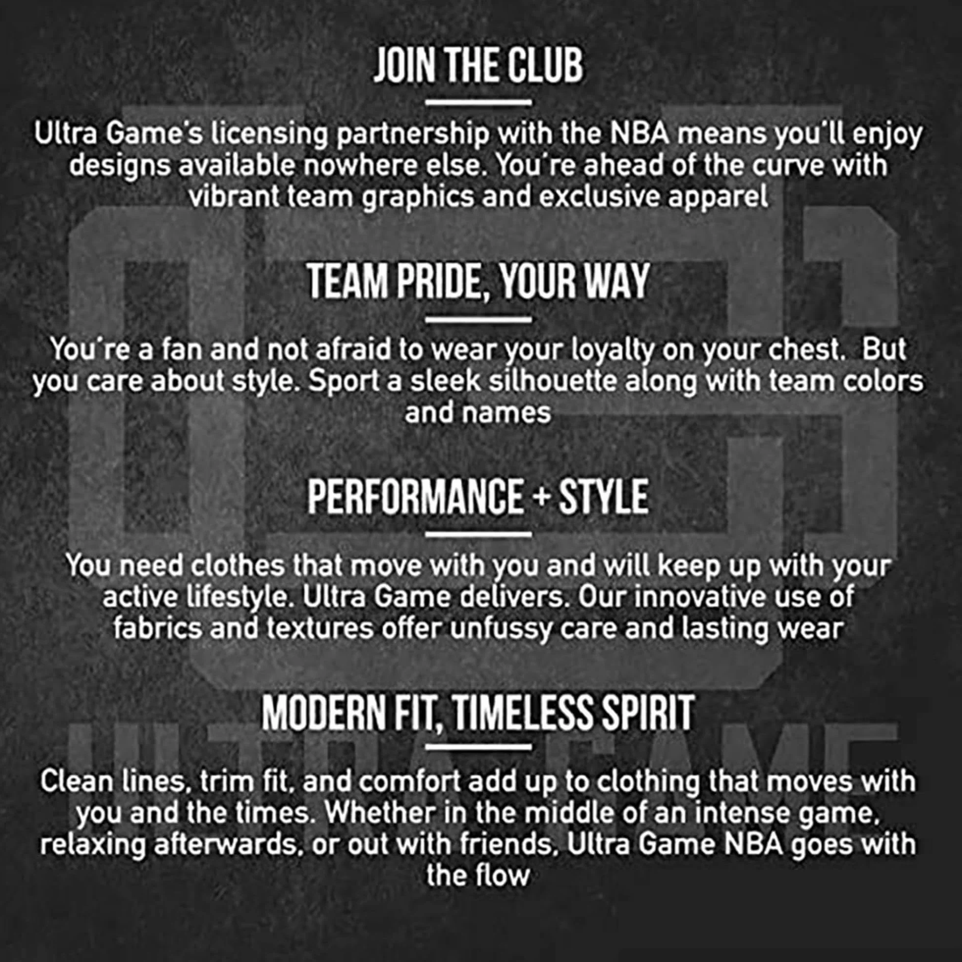 Ultra Game NBA Męska oficjalna, standardowa i supermiękka koszulka na dzień meczu