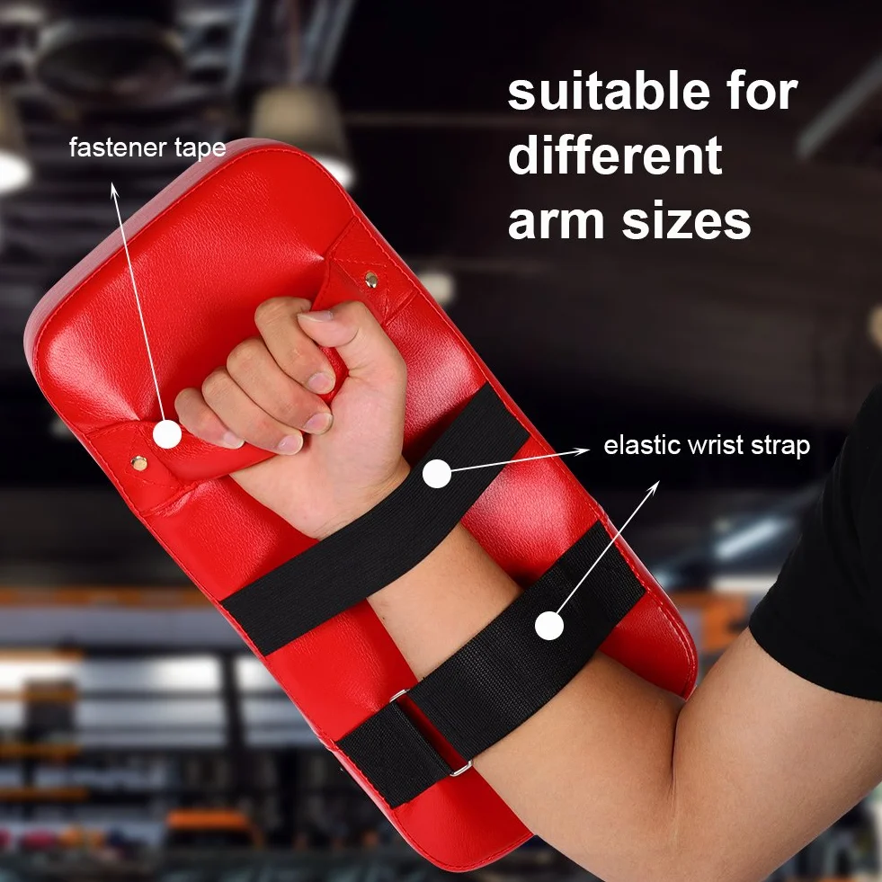 Alomejor Ochraniacze bokserskie ze skóry poliuretanowej, Muay Thai MMA sztuki walki, karate taekwondo, kick cel, worek bokserski, Pad Shield Training