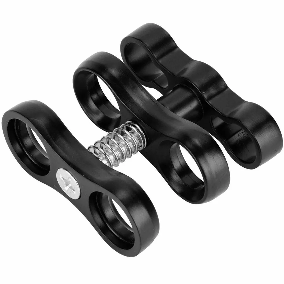 Adapter zaciskowy ze stopu aluminium do mocowania mini klips kulka motylkowa nurkowania