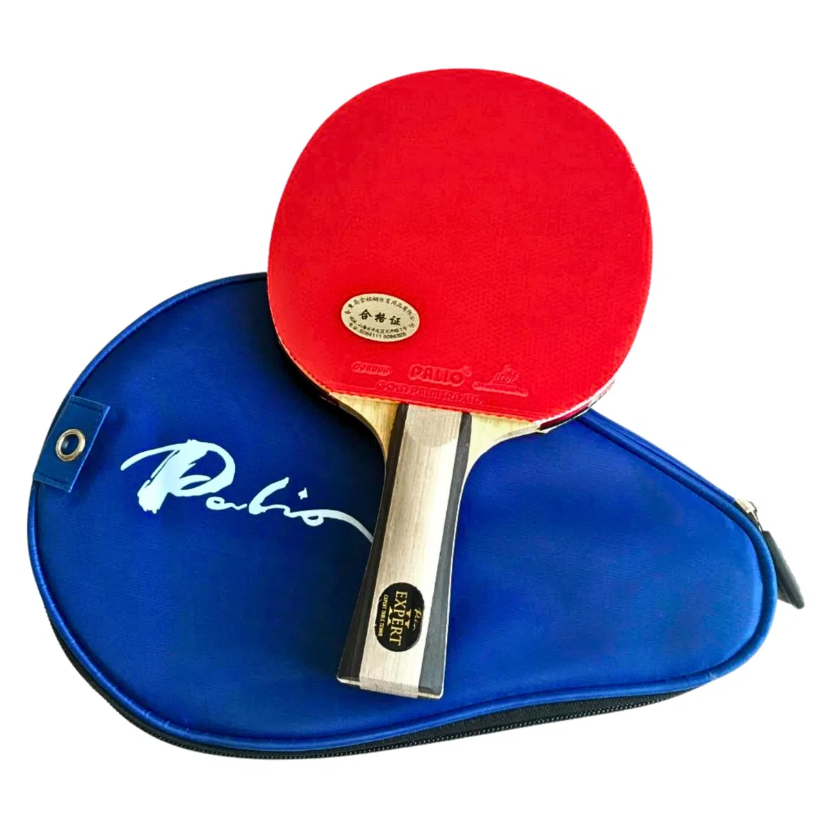 Palio Expert 2.0 kij do tenisa stołowego i etui | Zatwierdzone przez ITTF wysokowydajne rakiety do pingponga dla początkujących | Maksymalny obrót i kontrola