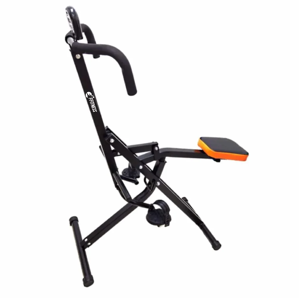 Ffitness FLTBC300 Total Power Body Crunch urządzenie wielofunkcyjne z wyświetlaczem LCD, fitness w domu, na klatkę piersiową, pośladki, brzuch, nogi i ramiona, czarne