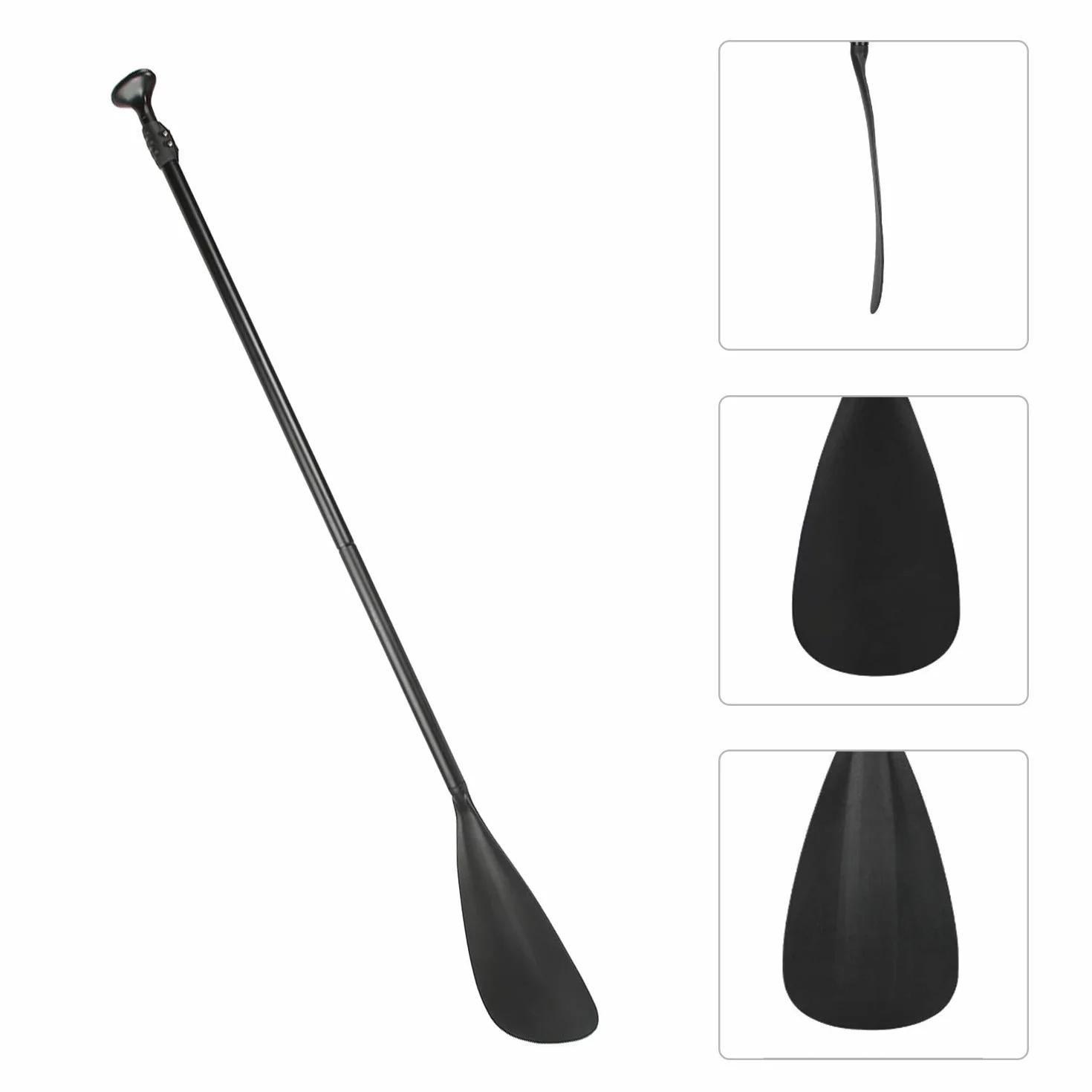 Wiosła deski do deski surfingowej Canoe, wiosło żeglarskie Aluminiowe wiosło Odpinane czarne wiosło Wiosło Stand Up Paddle Deska do surfingu Kayak