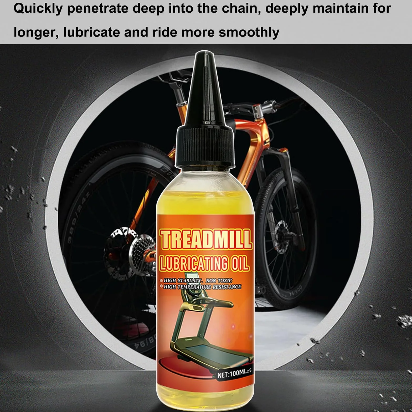 2 maty do biegania lubrykanty 100 ml, premium lubrykant do biegania, sportowe smary o wysokiej temperaturze, redukujące hałas i tarcie, kompatybilne z większością urządzeń