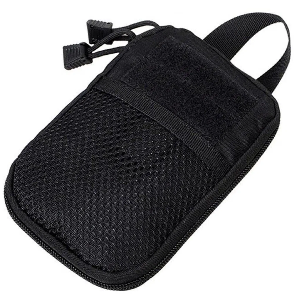 Mini Molle Edc kompaktowy organizer kieszonkowy torba wojskowa siatka narzędzia torba na akcesoria mała