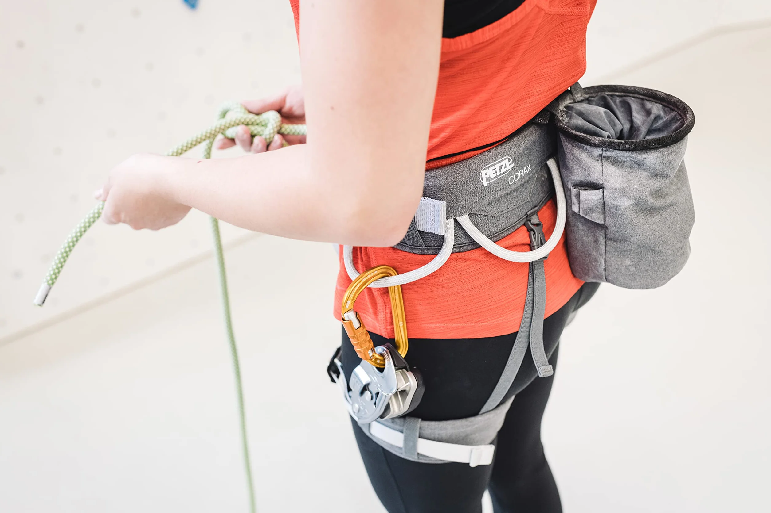 Petzl Corax Pasek wspinaczka niebieski