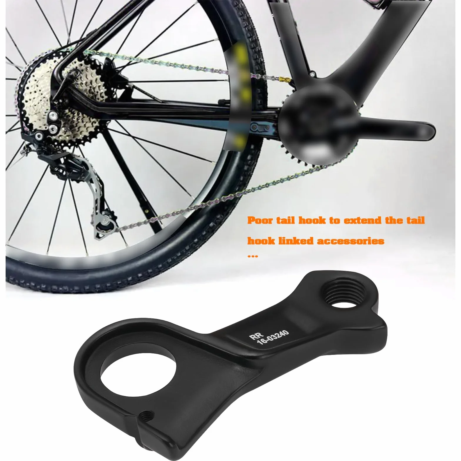 Wieszak na przerzutkę rowerową tylny bieg Mech wieszak na tylną przerzutkę hak rowerowy kompatybilny z Cube Axial WS/Agree C/Cross Race, # 10063 / # RR 16-03240