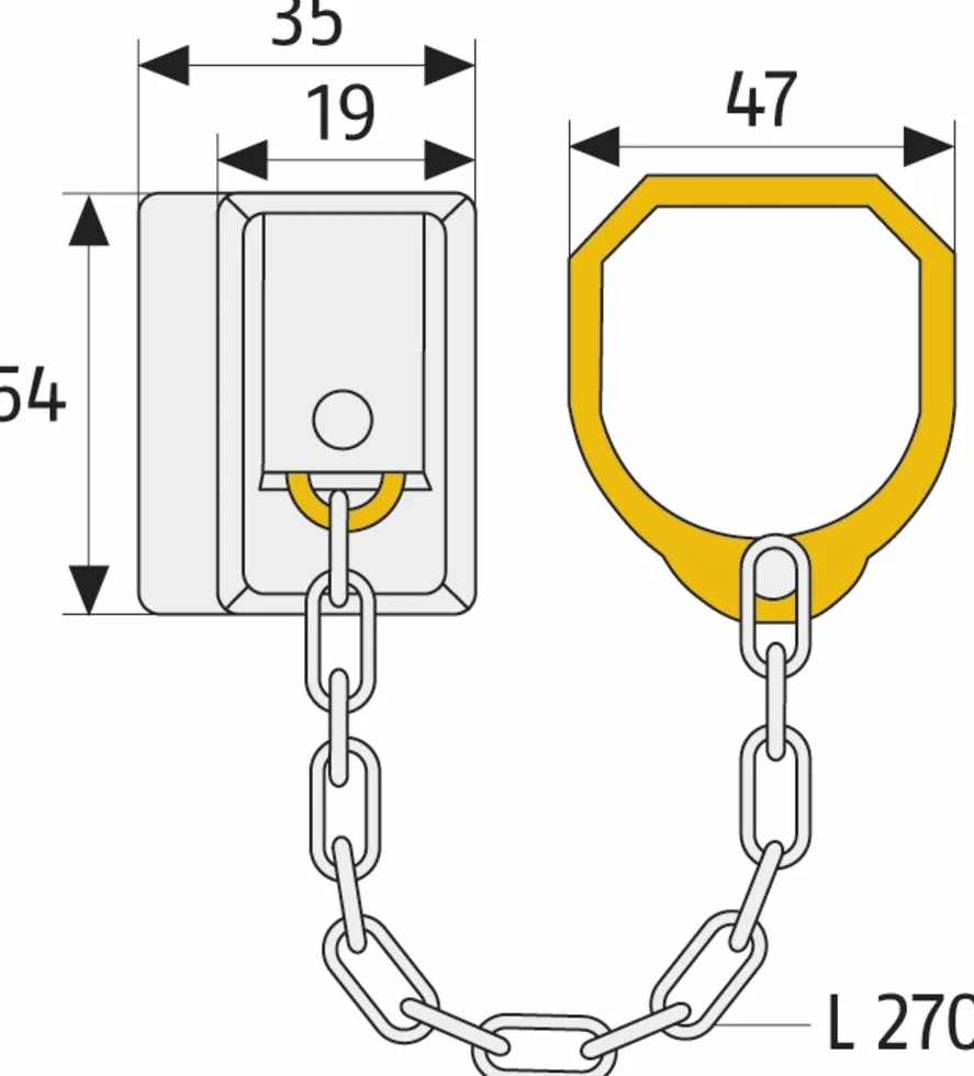 ABUS Łańcuch Do Drzwi Typ SK89 S SB