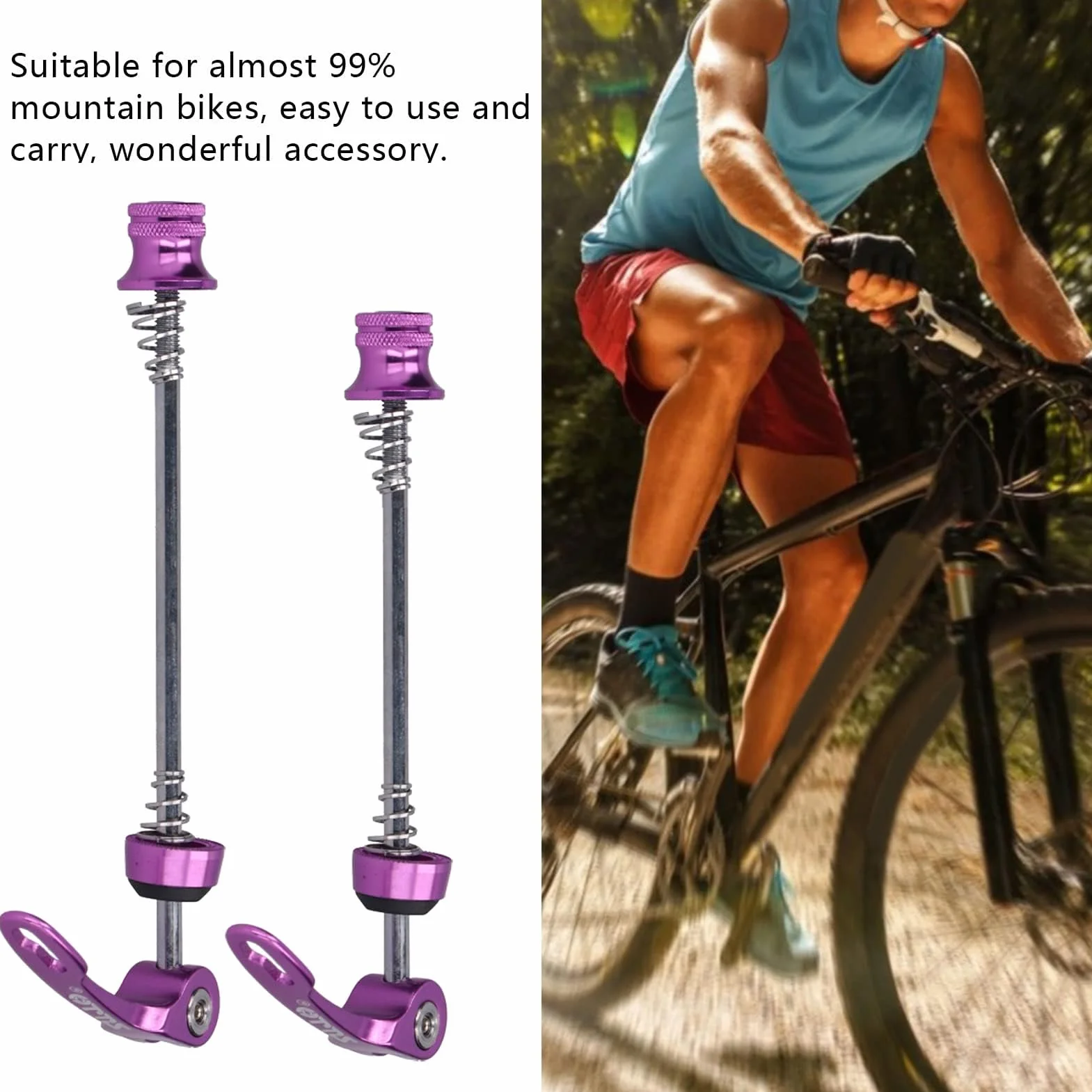 Szybkozłączkowe szpikulce ze stopu aluminium rower górski MTB piasta koła przednie i tylne szpikulce