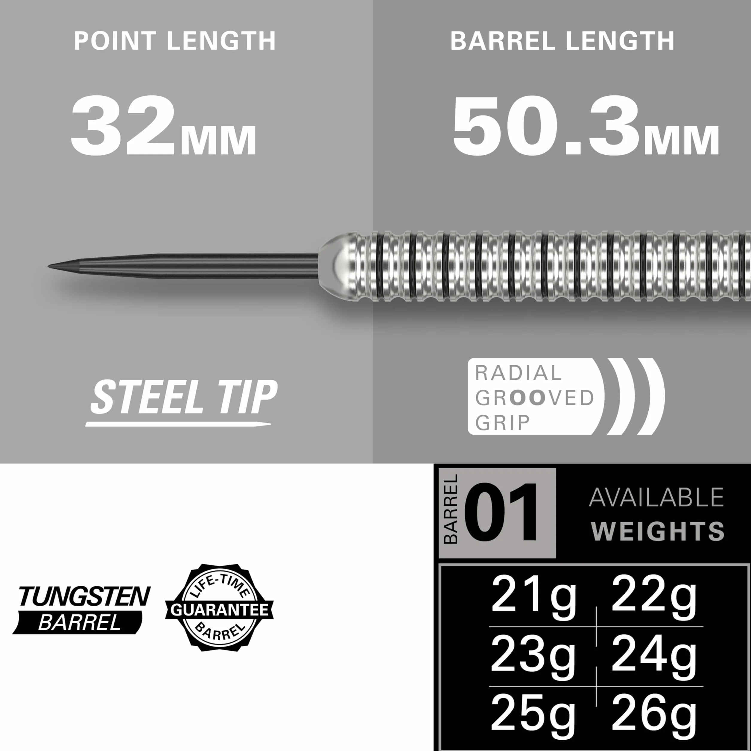 Target Darts Artemis zestaw lotek z wolframowymi stalowymi grotami 21g-26g | Artemis Original | K-Flex piórka i shafty | profesjonalny zestaw akcesoriów do darta z etui