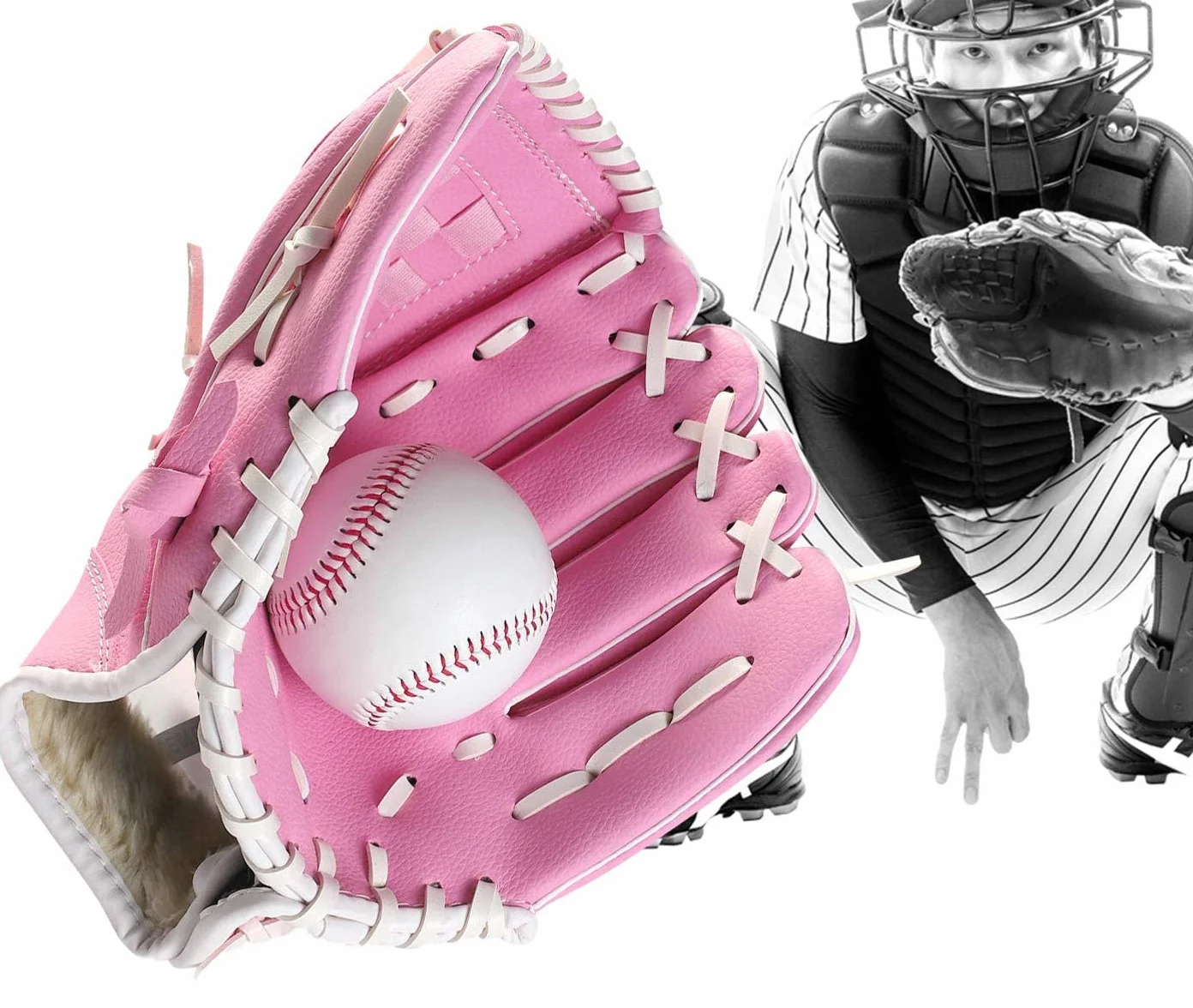 Rękawica baseballowa PU skóra lewa ręka rzut prawą ręką dla dzieci młodzieży dorosłych