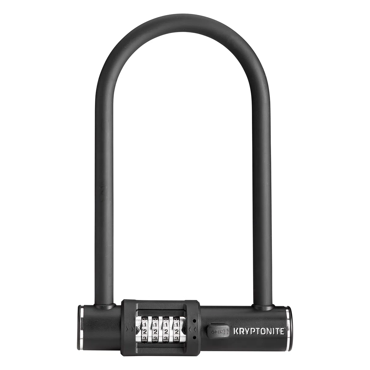Kryptonite 005292 Combo U zamek rowerowy, czarny, 4" x 8"