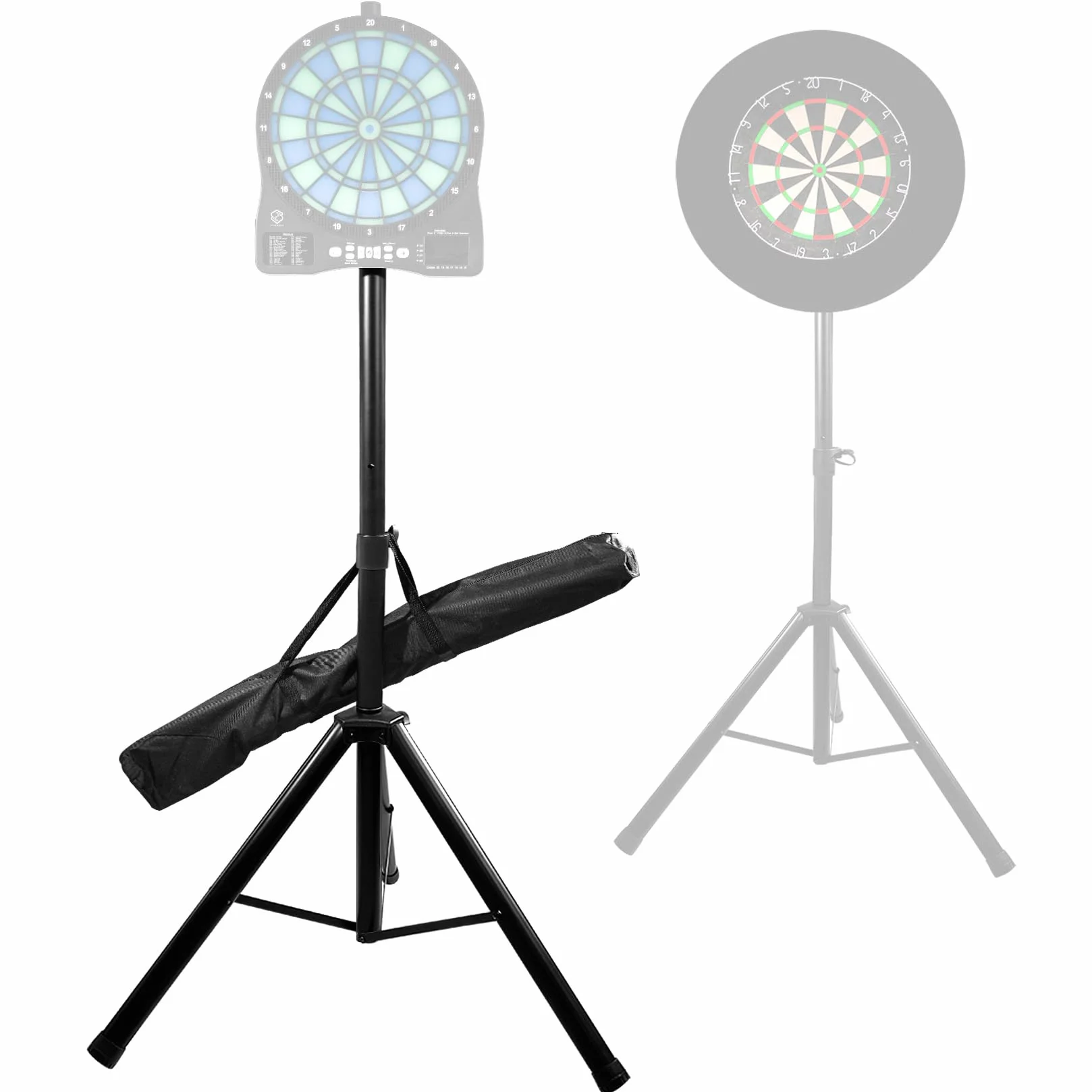 Turnart Stojak do darty, akcesoria do tarczy elektronicznej, 106-200 cm, ciężki stojak, 3,7 kg