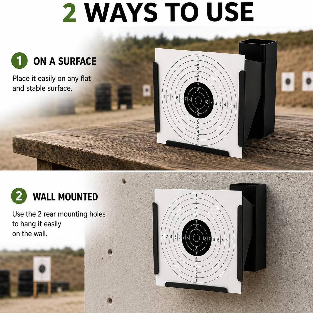 Tarcza do Airsoft Airgun pellet strzelanie stalowa 14x14 cm czarna 50 sztuk