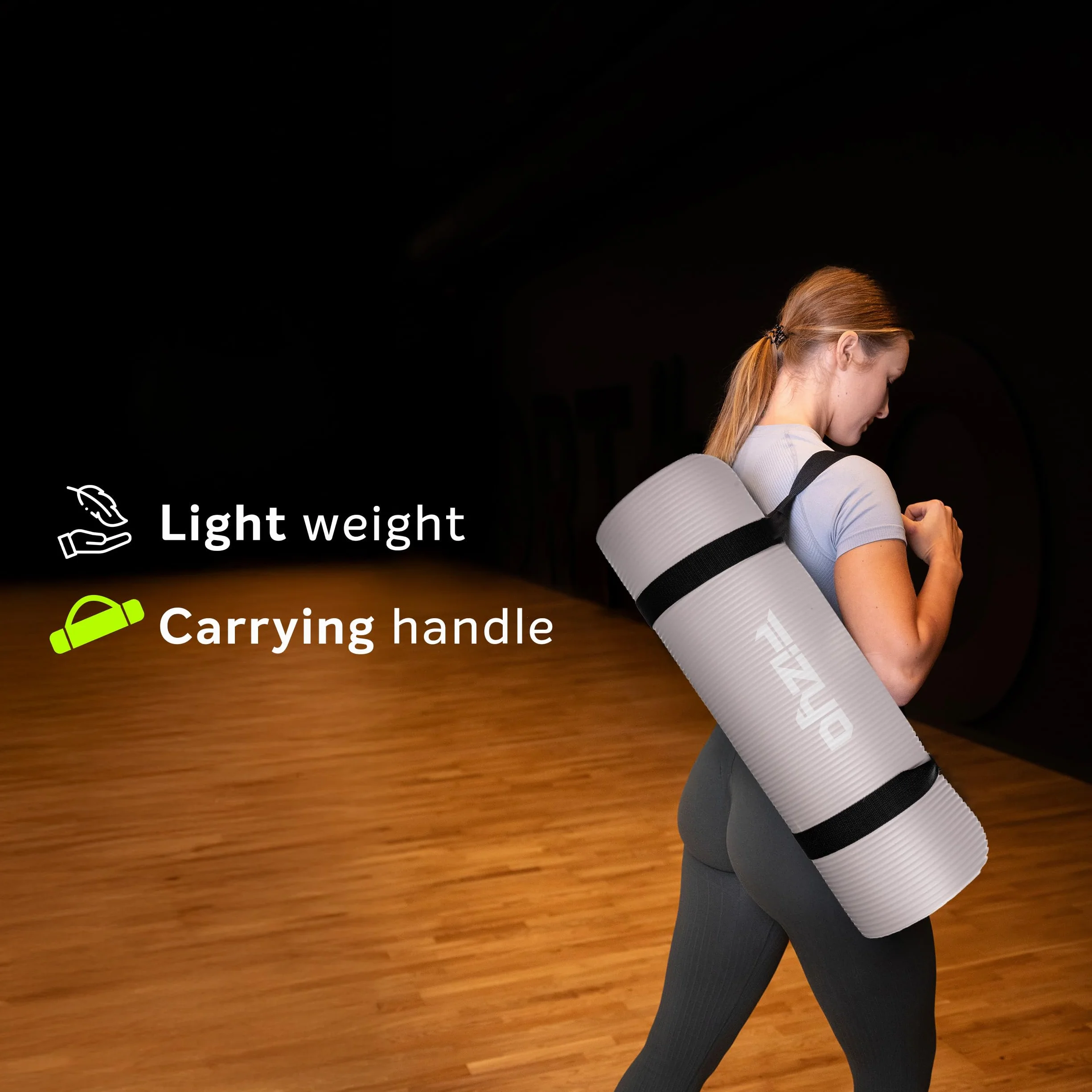 Fizyo Mata do Jogi, Gimnastyczna i Pilatesu, Antypoślizgowa Pianka NBR, Kauczuk Syntetyczny, Treningowa, Fitness, Sport, Ćwiczenia, Relaks, Wytrzymała