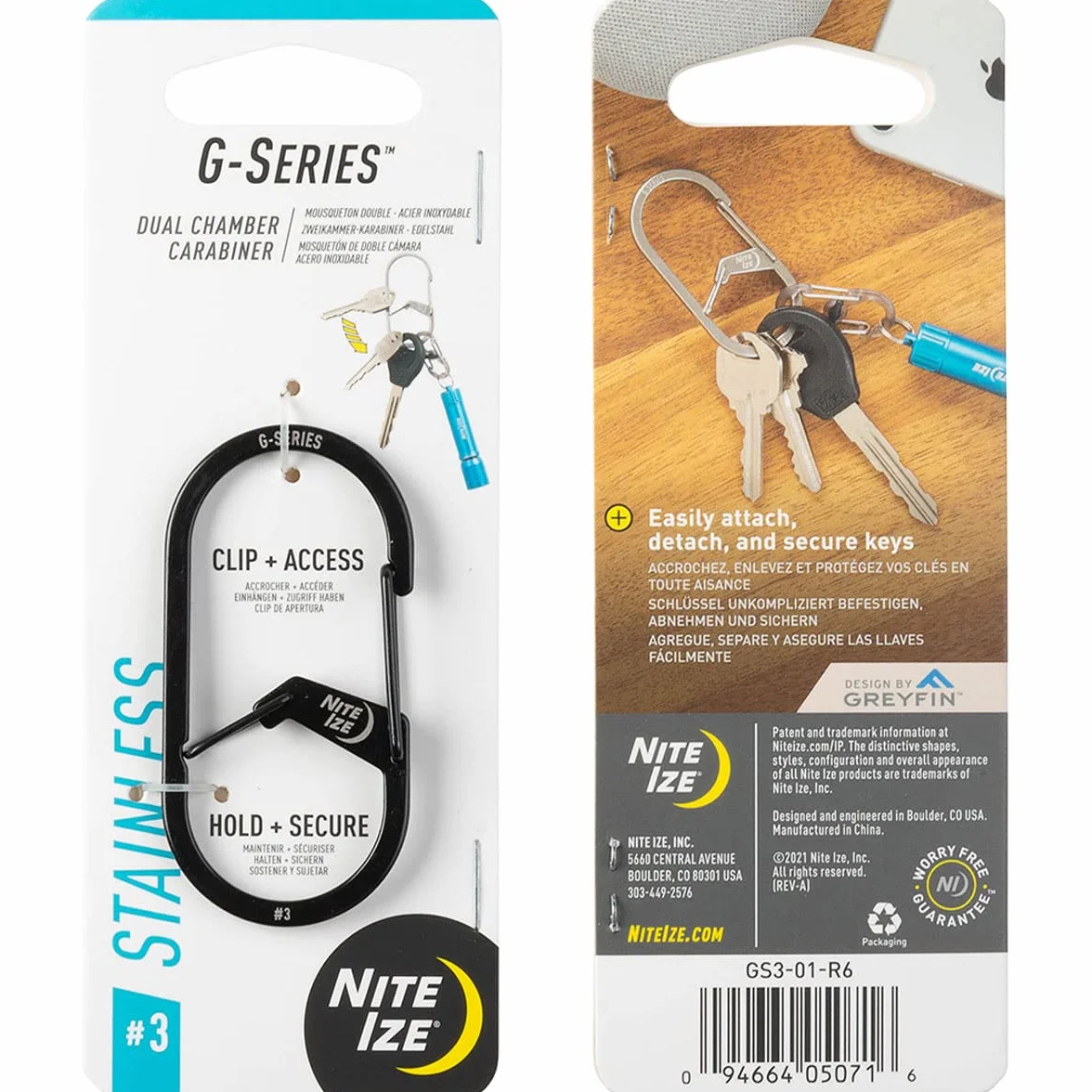 NIte Ize G-Series #3 stal nierdzewna