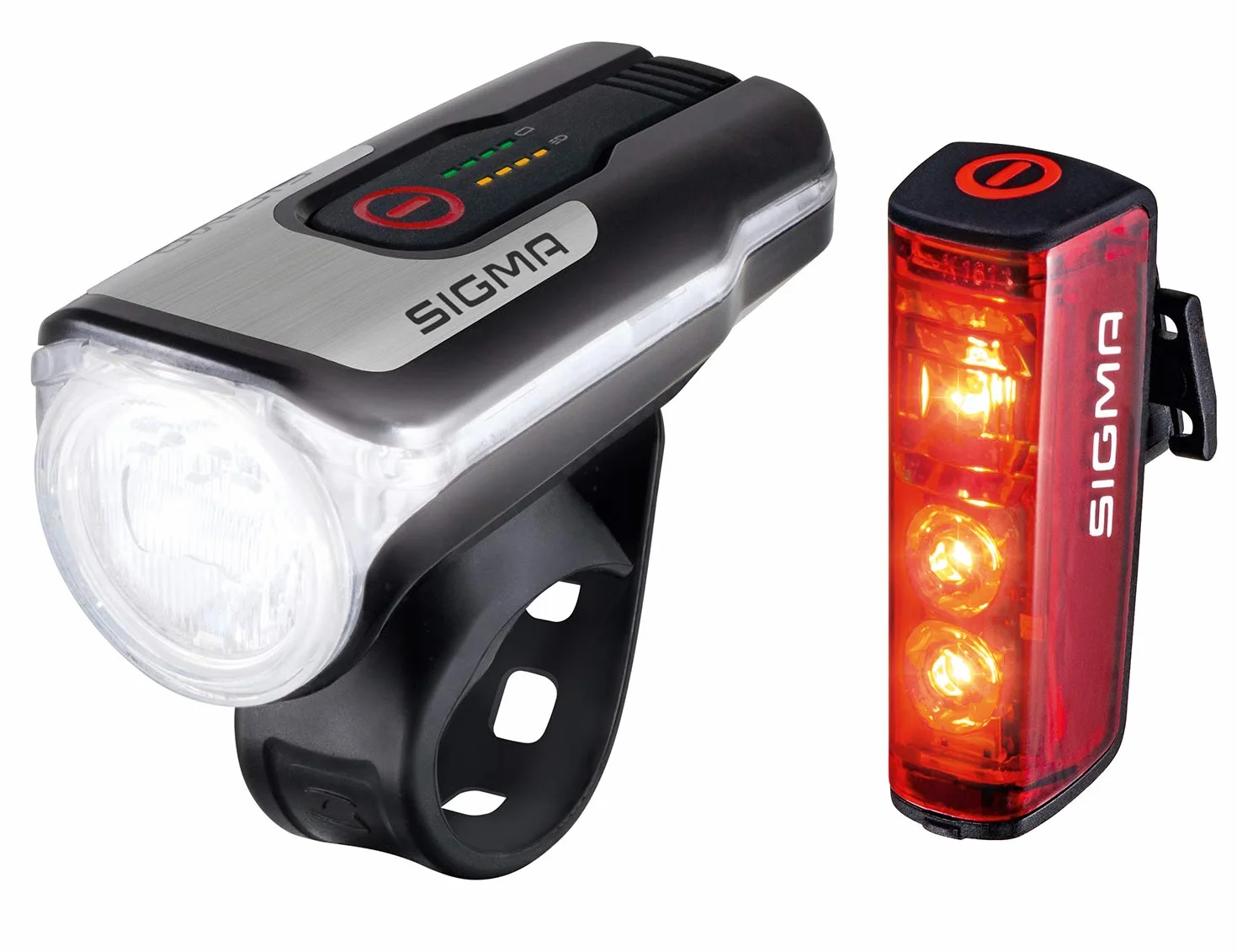 Sigma zestaw świateł rowerowych LED Aura 80 i Blaze dopuszczone do ruchu drogowego