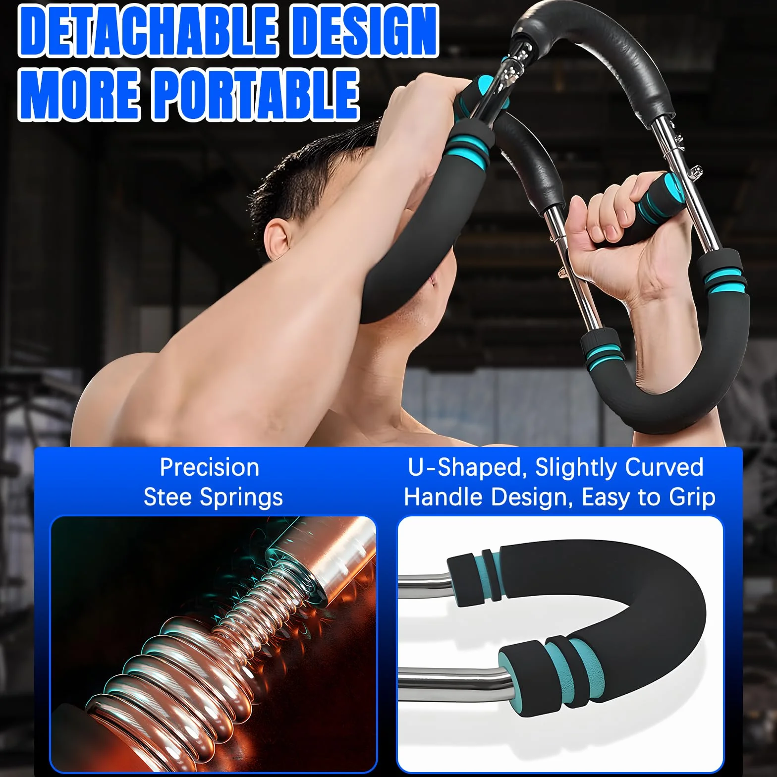 Twister Arm Trainer, regulowany ekspander klatki piersiowej, ćwiczenie klatki piersiowej dla mężczyzn, sprzęt fitness do treningu mięśni ramion, przenośny sprzęt do fitnessu w domu