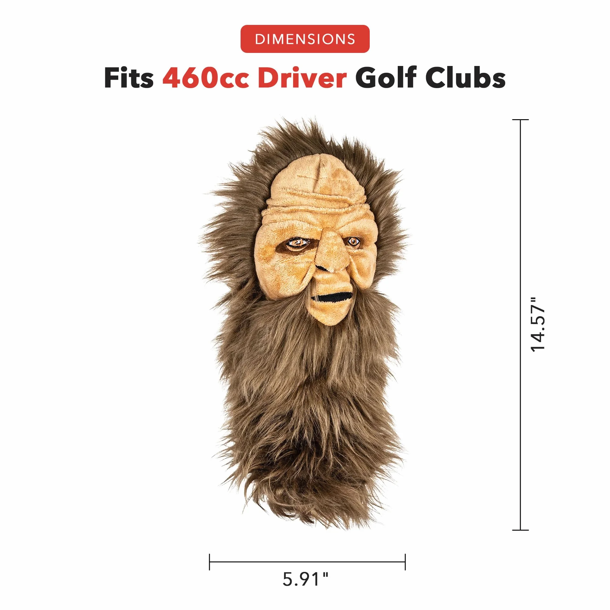 Daphne's BigFoot Headcover Driver, wielokolorowy, jeden rozmiar